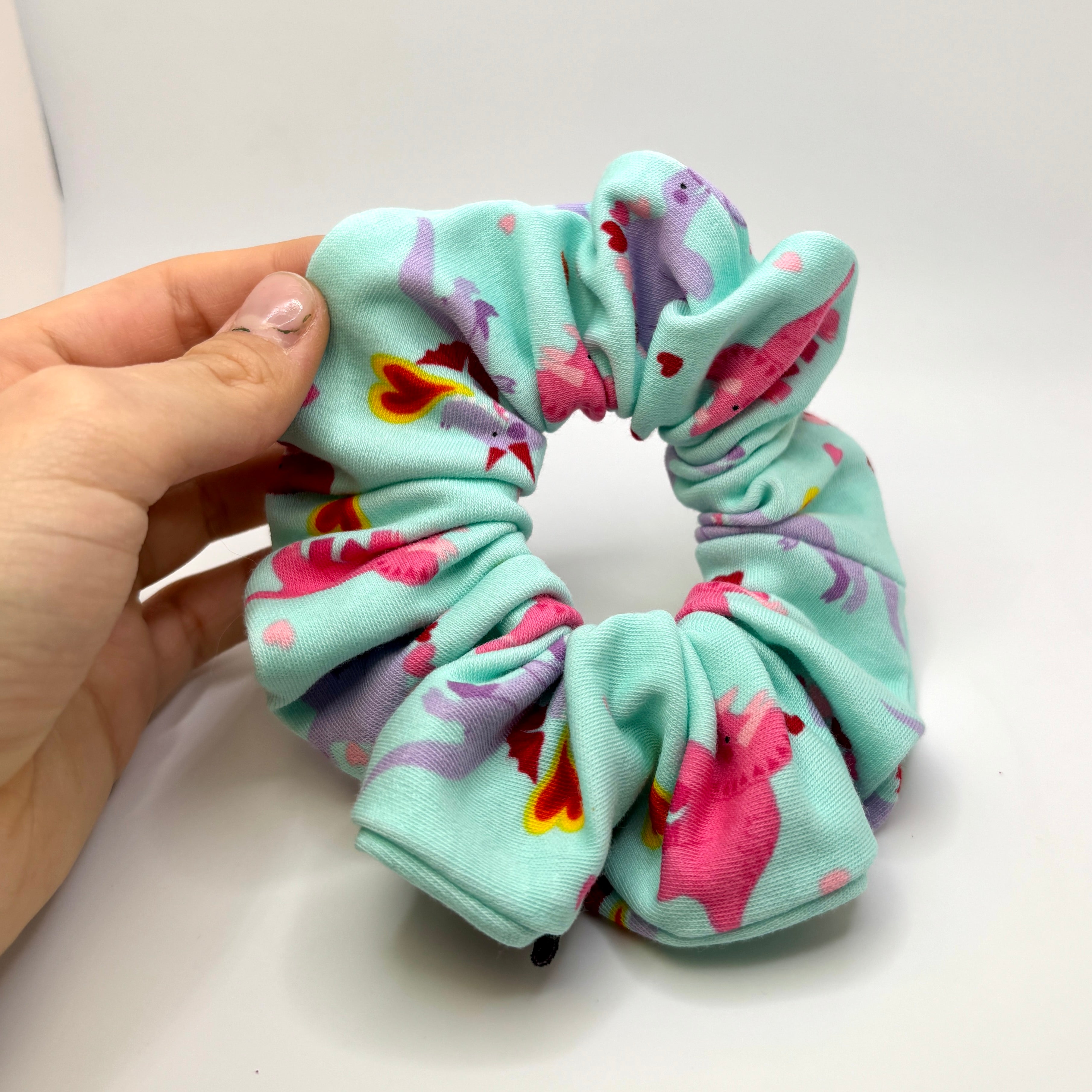 Mini Valentine's Day Dinos Scrunchie