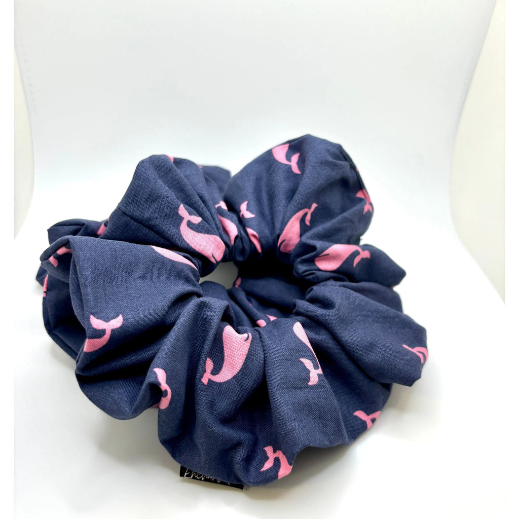 Pink Whale Scrunchie