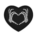 Skeleton Heart Iron-On Embroidered EDM Festival Patches