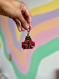 Ladybug Beaded Keychain