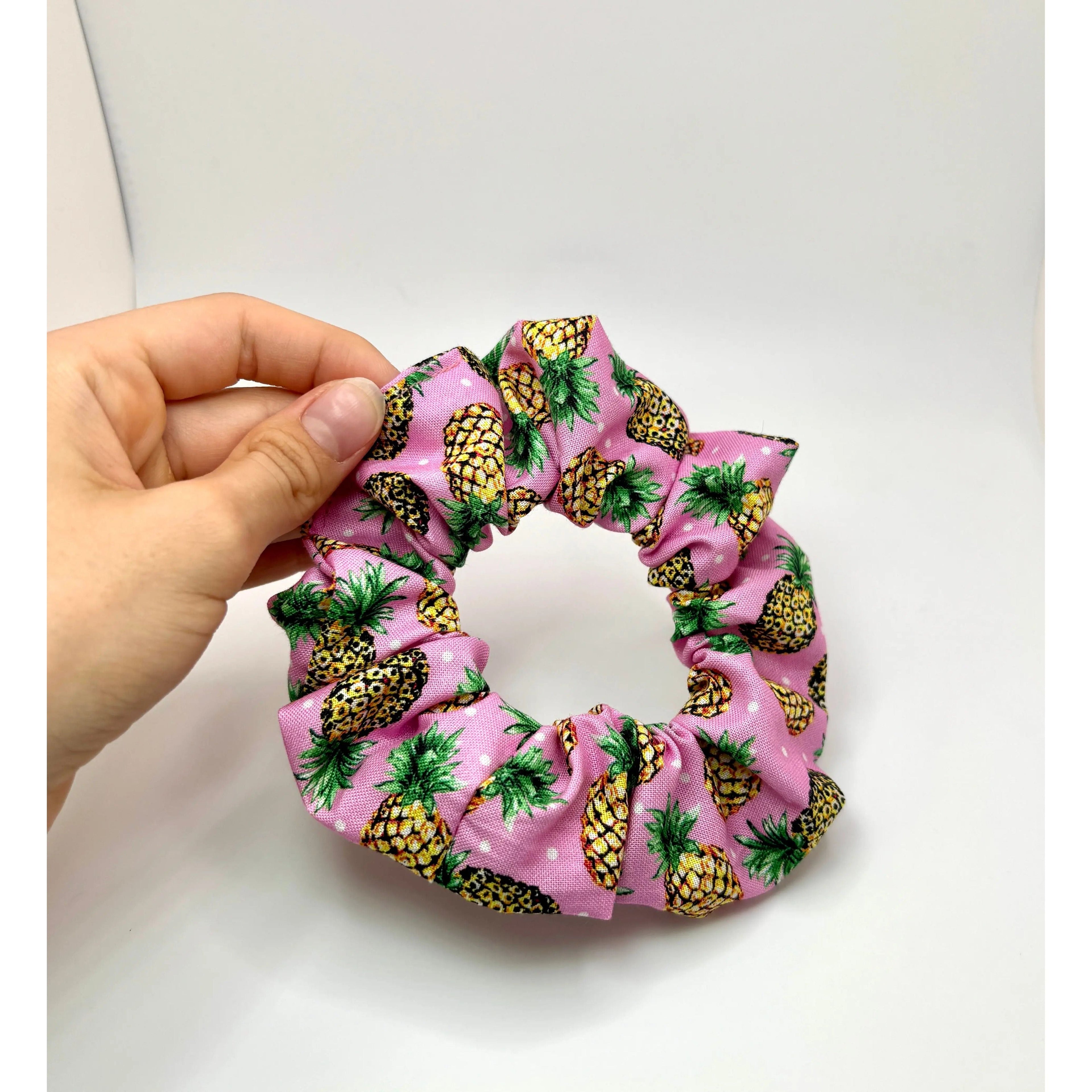 Mini Pink Pineapple Scrunchie