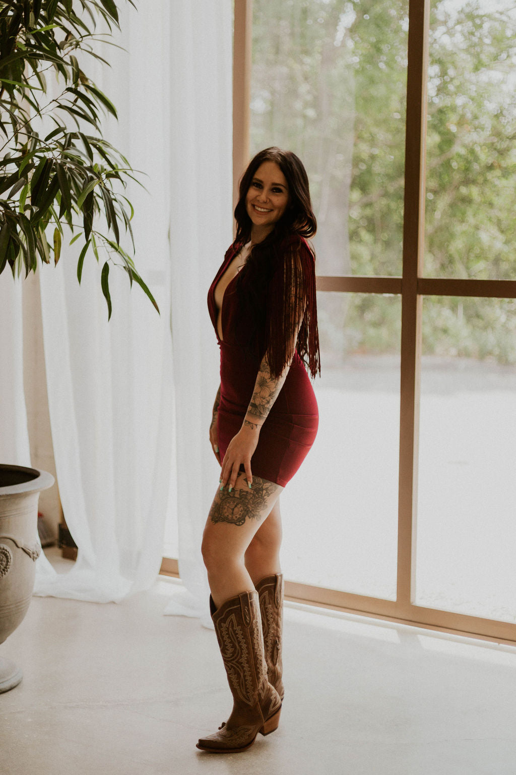 Dallas' Fringe - Mini Dress