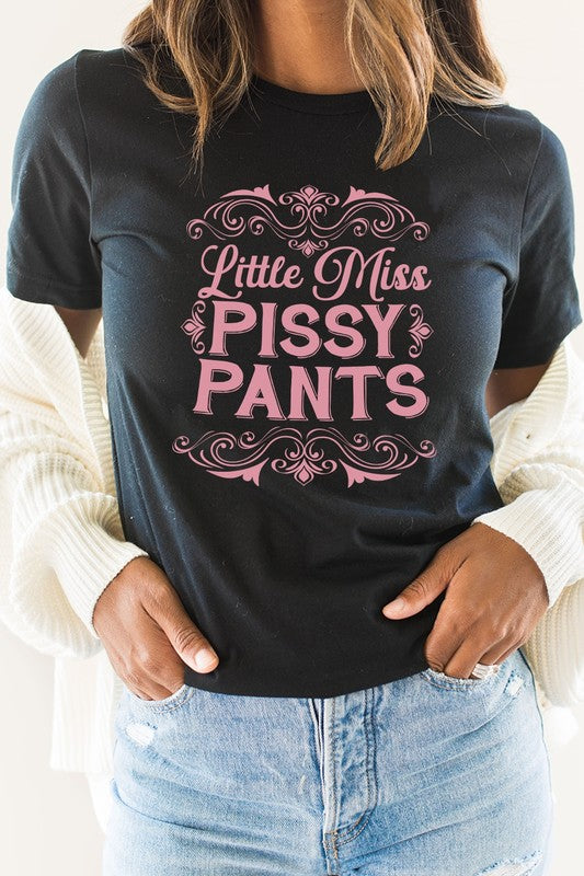 Little Miss Pissy Pants Ornament Graphic Tee T-Shirt