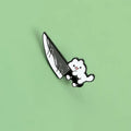 Kitty Cutthroat Enamel Pin