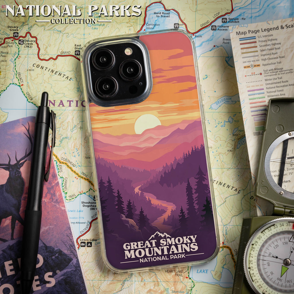National Parks Great Smoky Mountains HD Apple iPhone 13 Series Mag-Safe Phone Case