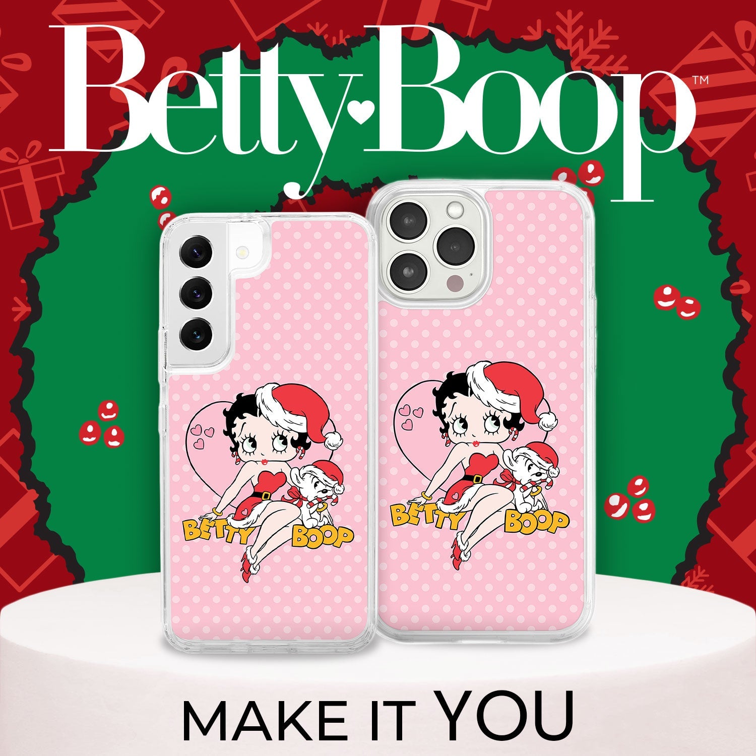 Betty Boop Christmas HD Apple iPhone 13 Series Mag-Safe Phone Case