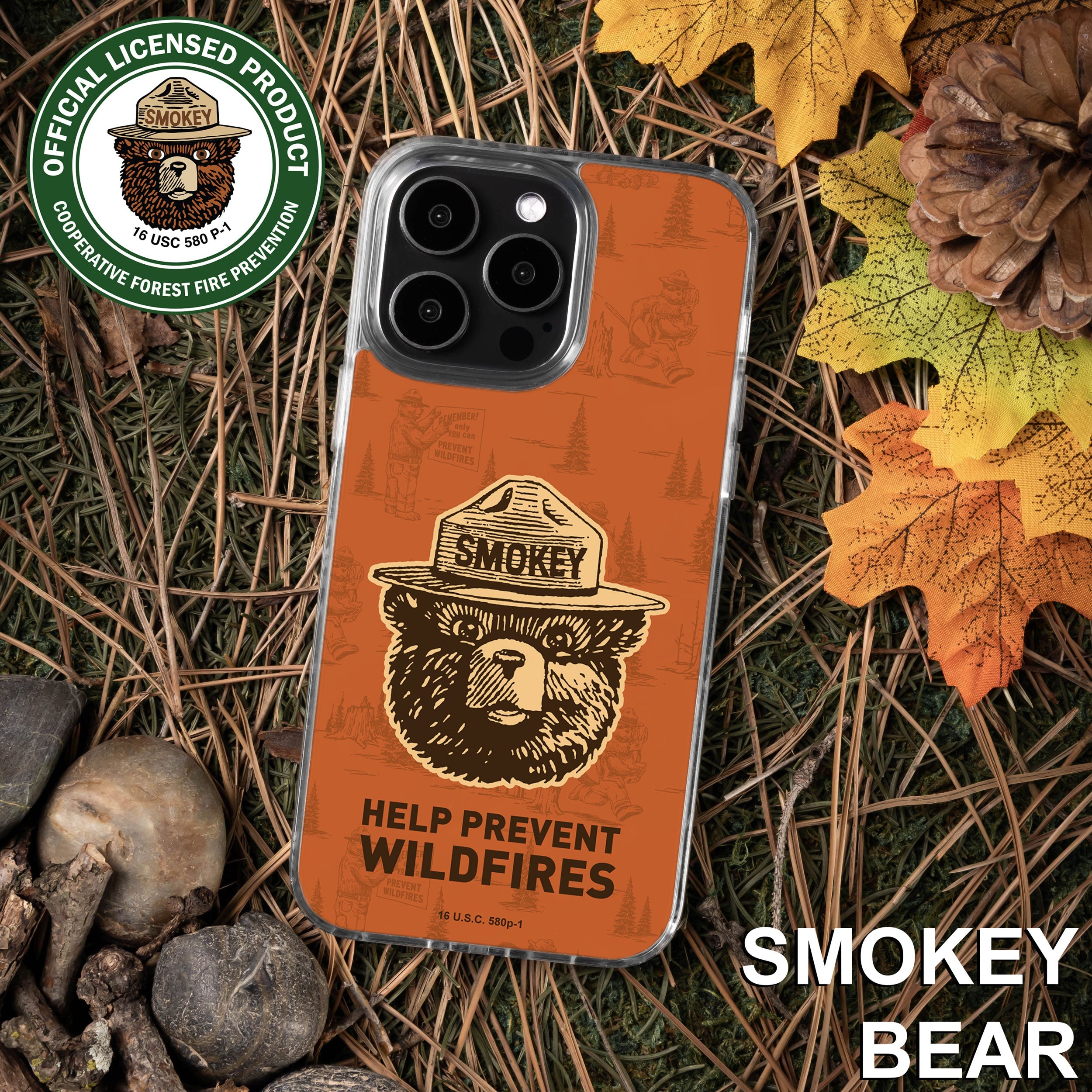 Smokey Bear Classic HD Apple iPhone 13 Series Mag-Safe Phone Case