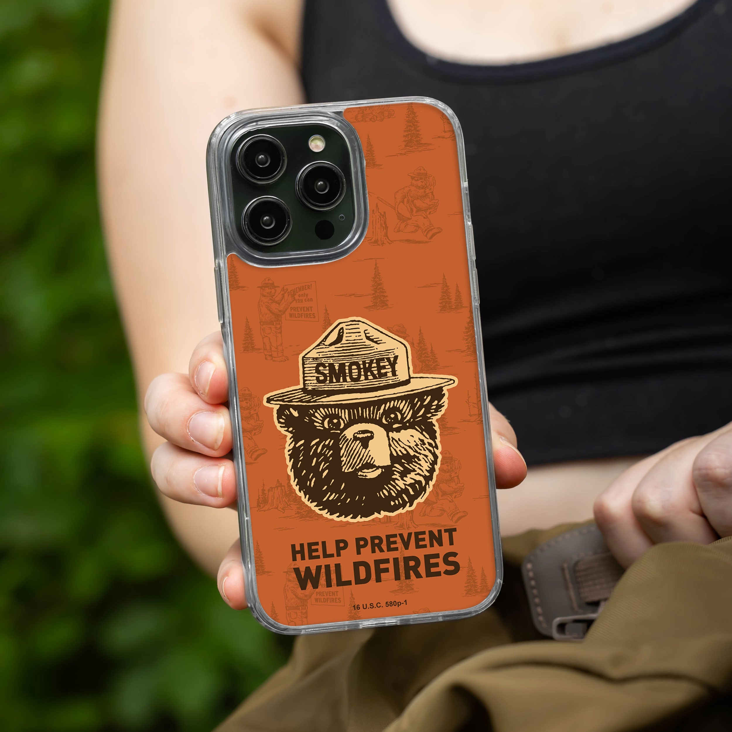 Smokey Bear Classic HD Apple iPhone 13 Series Mag-Safe Phone Case