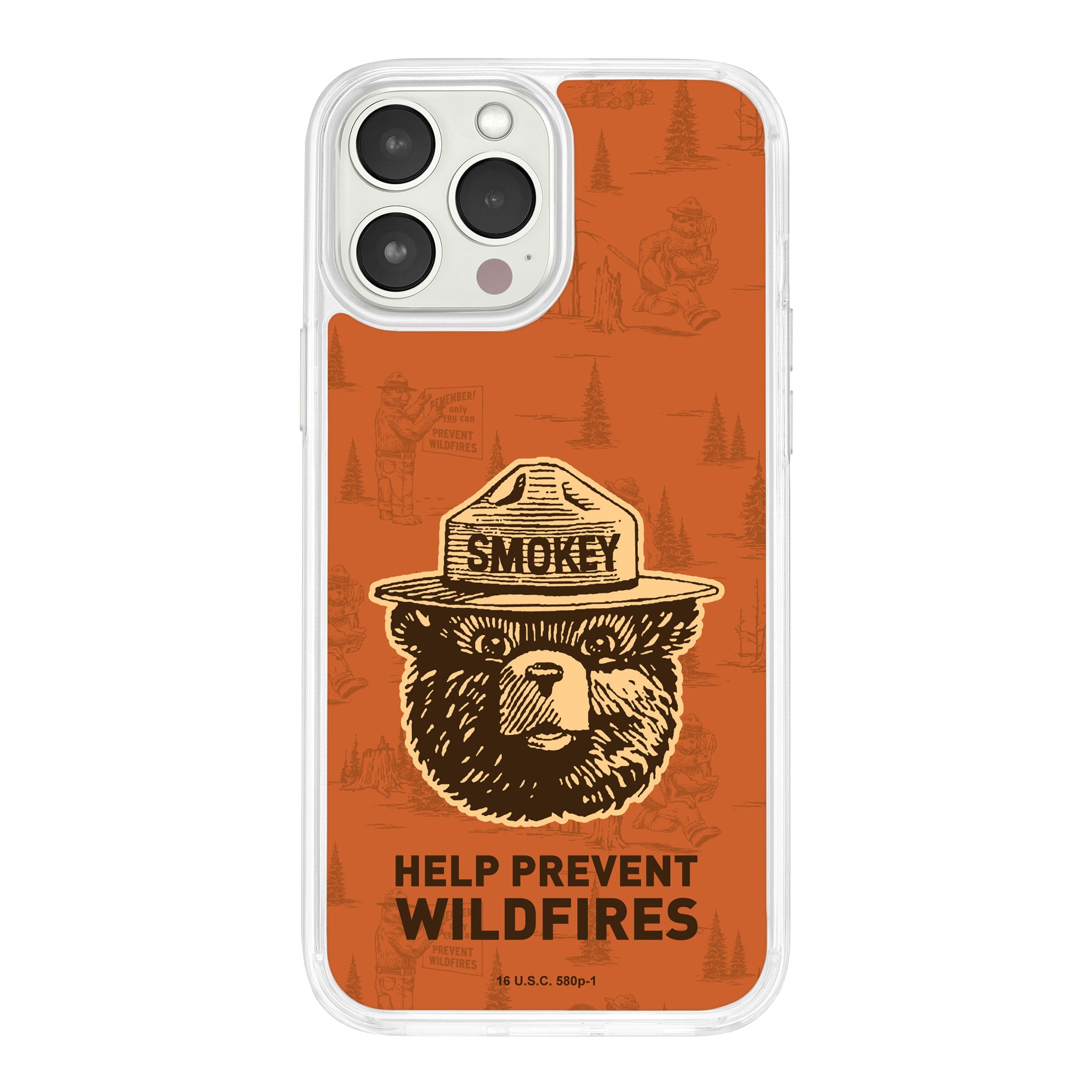Smokey Bear Classic HD Apple iPhone 15 Series Mag-Safe Phone Case