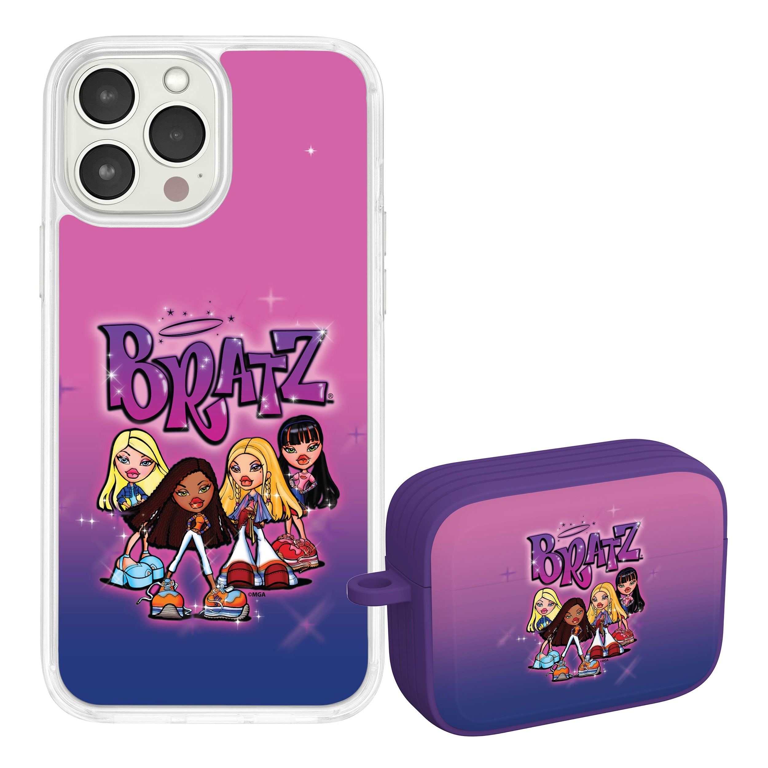 Bratz® Classic HD Apple iPhone 12 Mag-Safe Phone Case and AirPods Pro Combo Package
