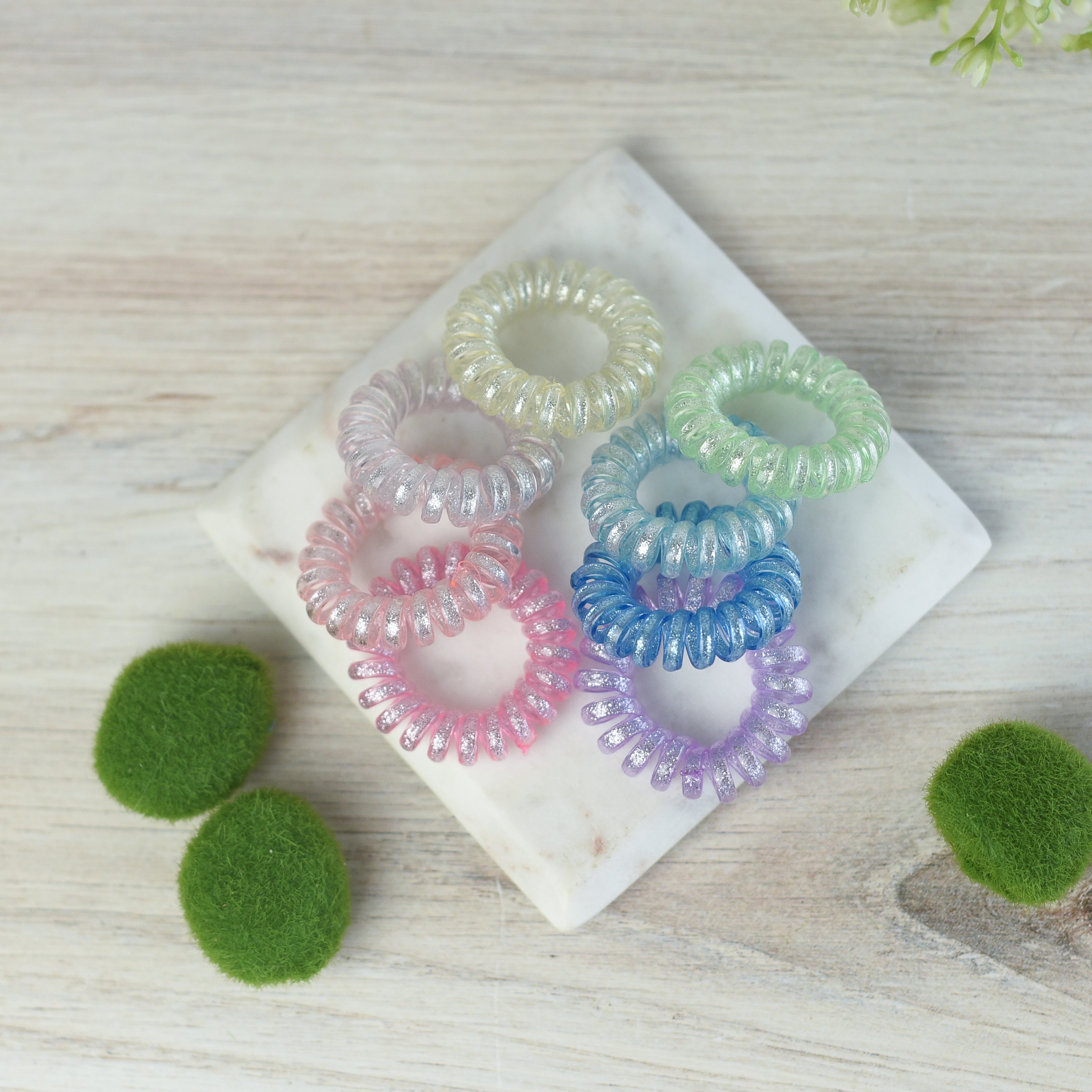 Medium Hair Coil Set in Shimmer Brights
