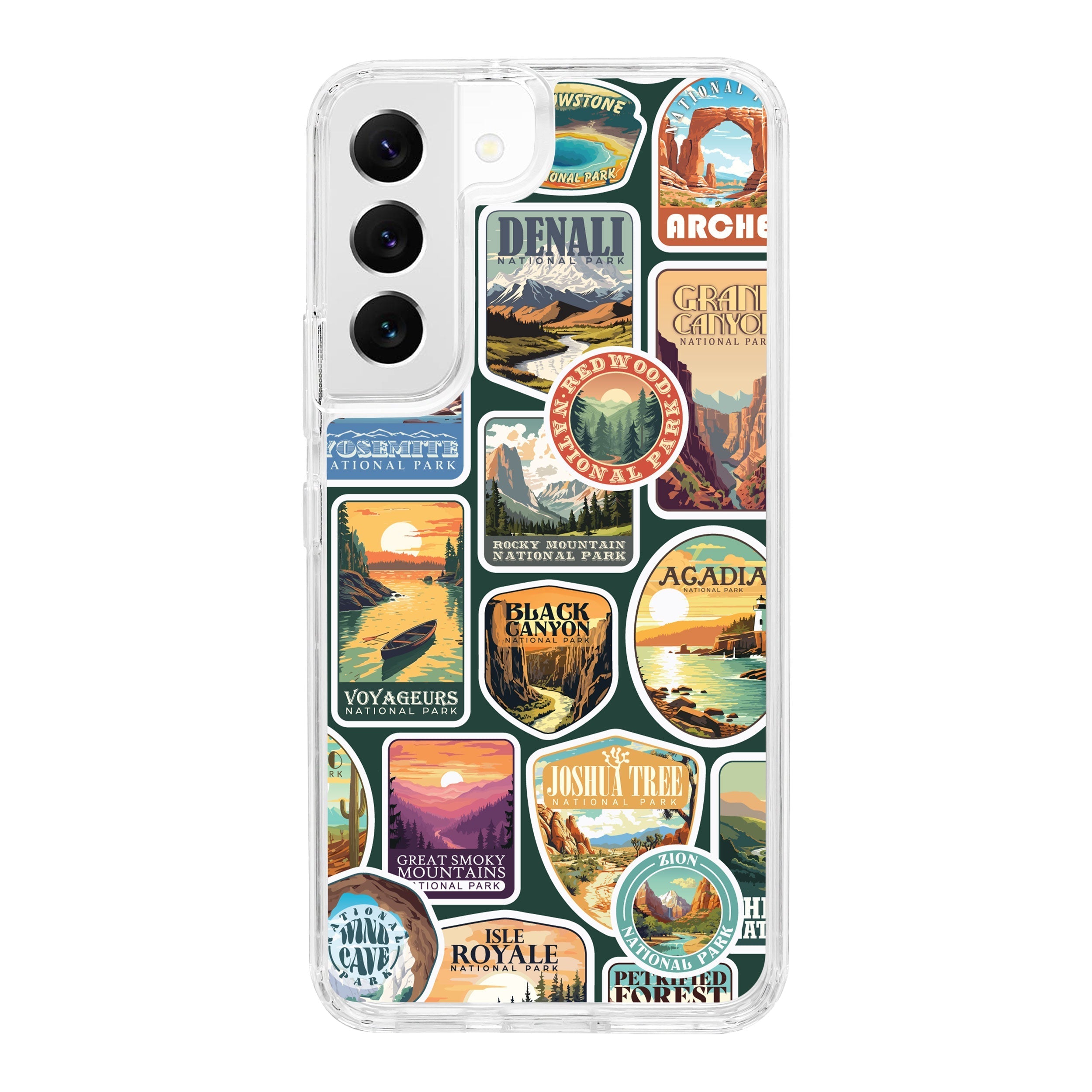 National Parks Stickers HD Samsung Galaxy S21 Phone Case