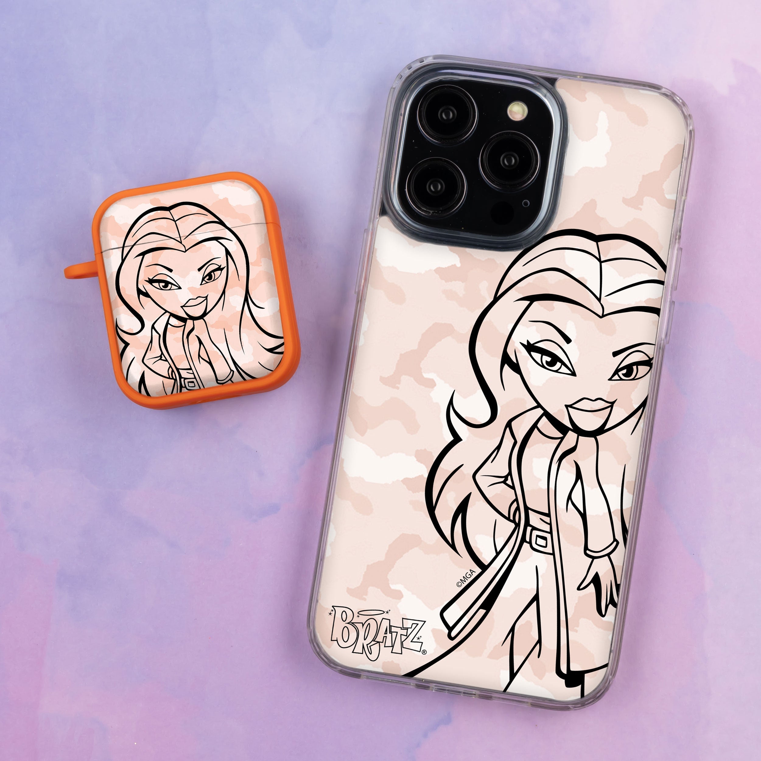 Bratz® Passion For Fashion HD Apple iPhone 13 Mag-Safe Phone Case and AirPods Gen 1 & 2 Combo Package