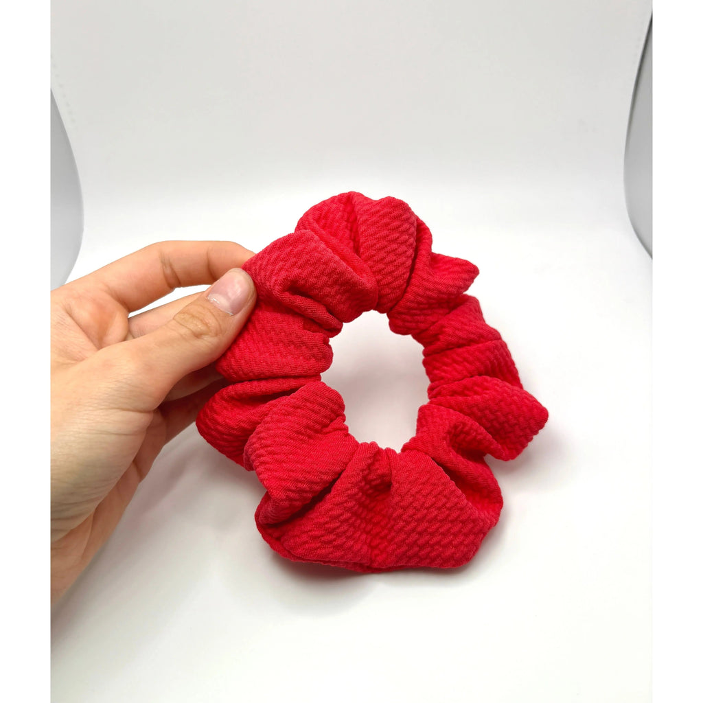 Mini Cherry Red Bullet Scrunchie