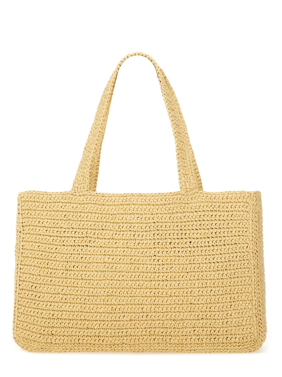 Valentino Garavani Women "Viva Superstar" Large Raffia Shopping Bag