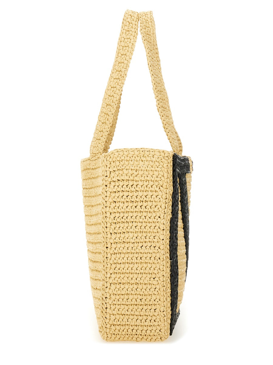Valentino Garavani Women "Viva Superstar" Large Raffia Shopping Bag