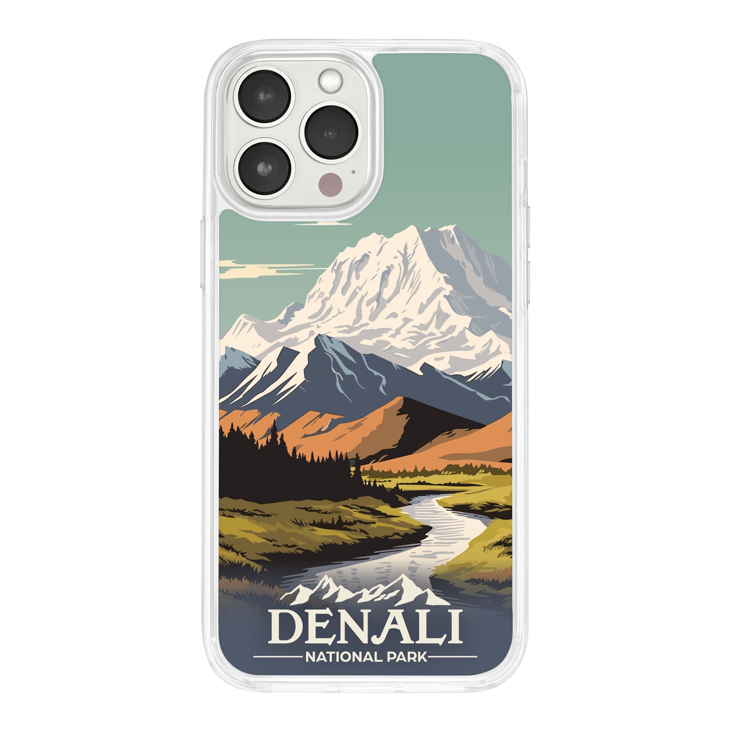 National Parks Denali HD Apple iPhone 14 Series Mag-Safe Phone Case