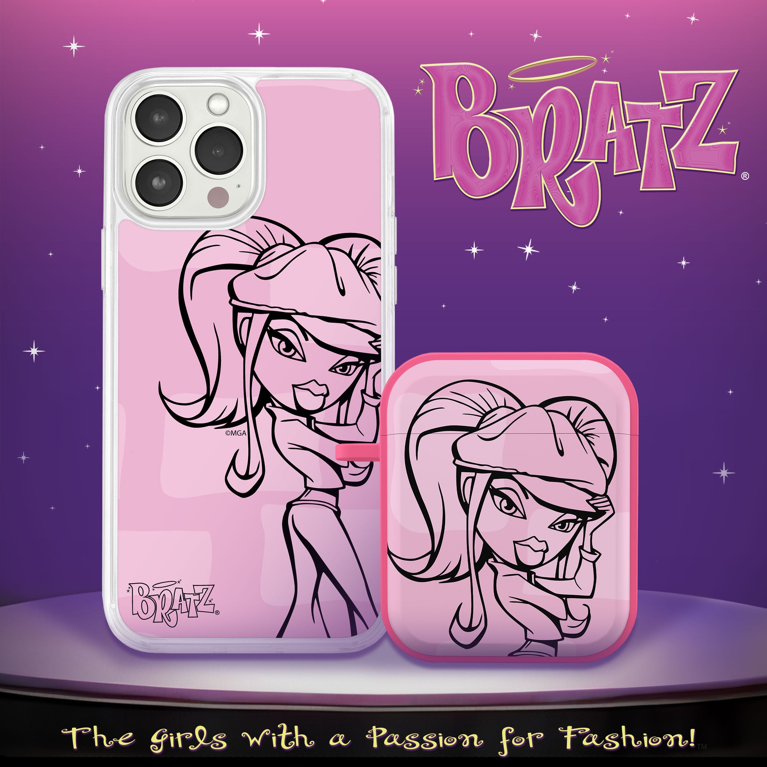 Bratz® Passion For Fashion HD Apple iPhone 11 Series and AirPods Gen 1 & 2 Combo Package
