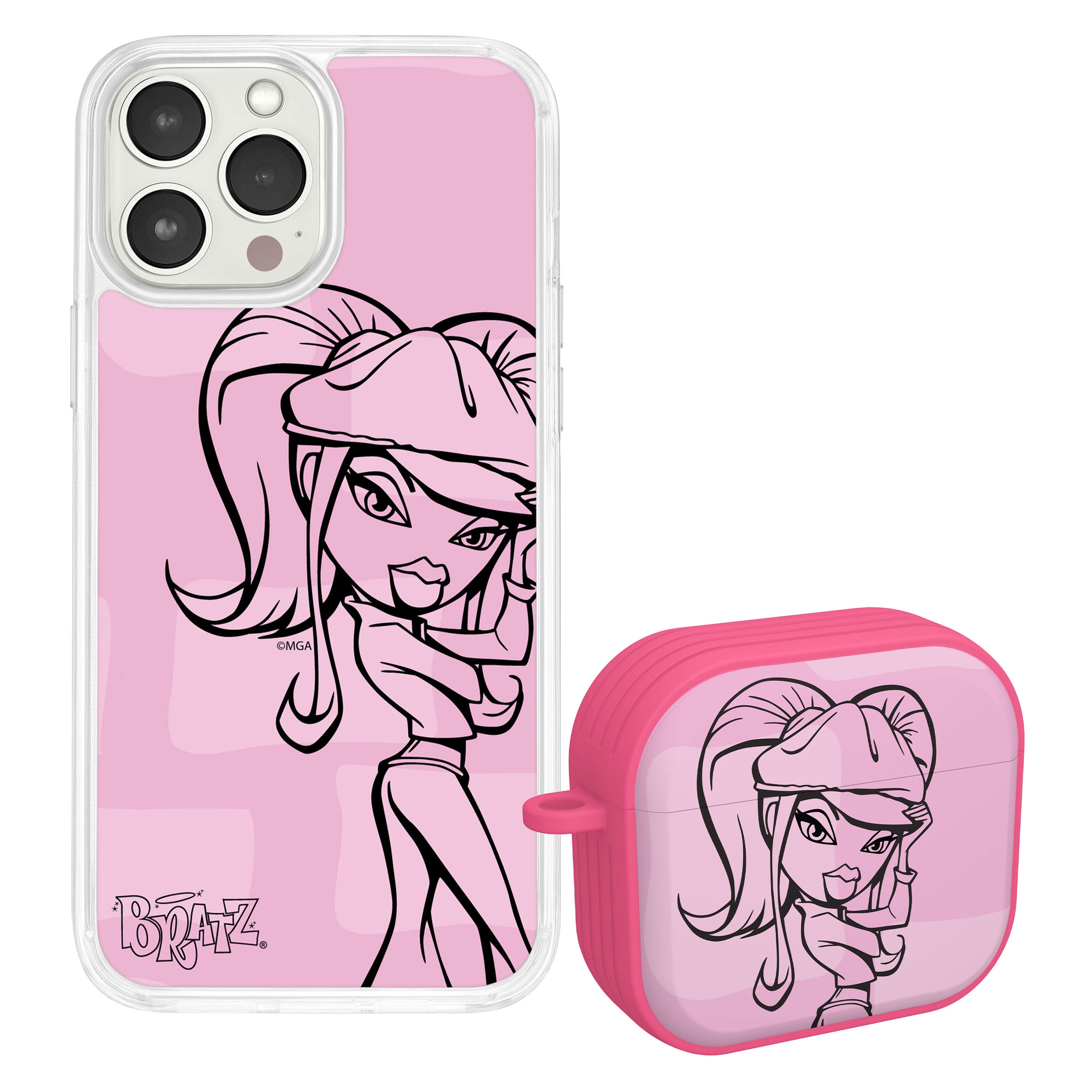 Bratz® Passion For Fashion HD Apple iPhone 14 Mag-Safe Phone Case and AirPods Gen 3 Combo Package