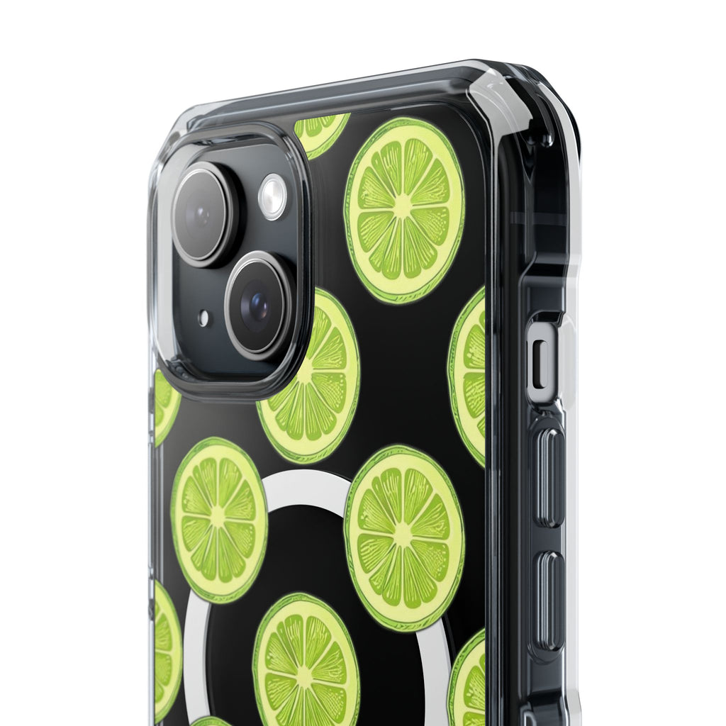 Lime Slice Magnetic Clear Phone Case