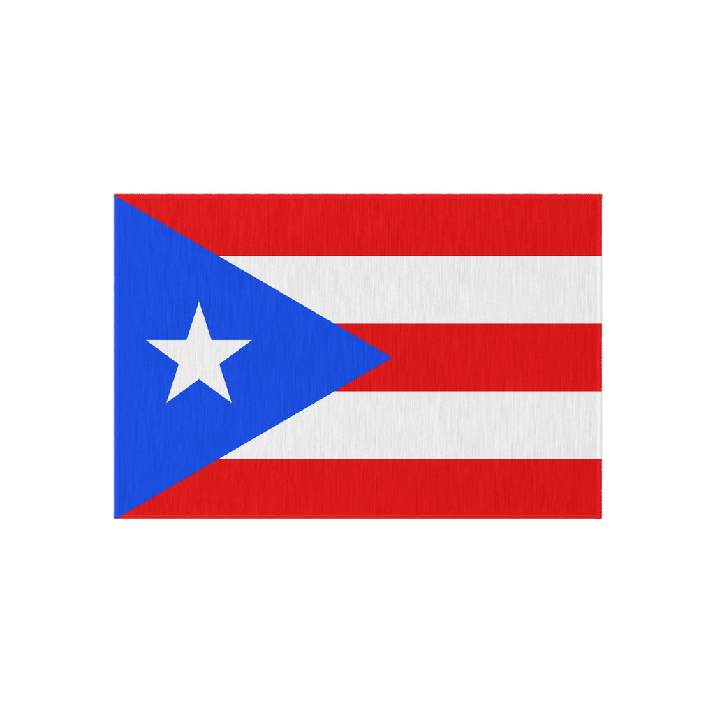 Flag Of Puerto Rico Outdoor Non-Slip Door Mat | Copa America | 24"x36"