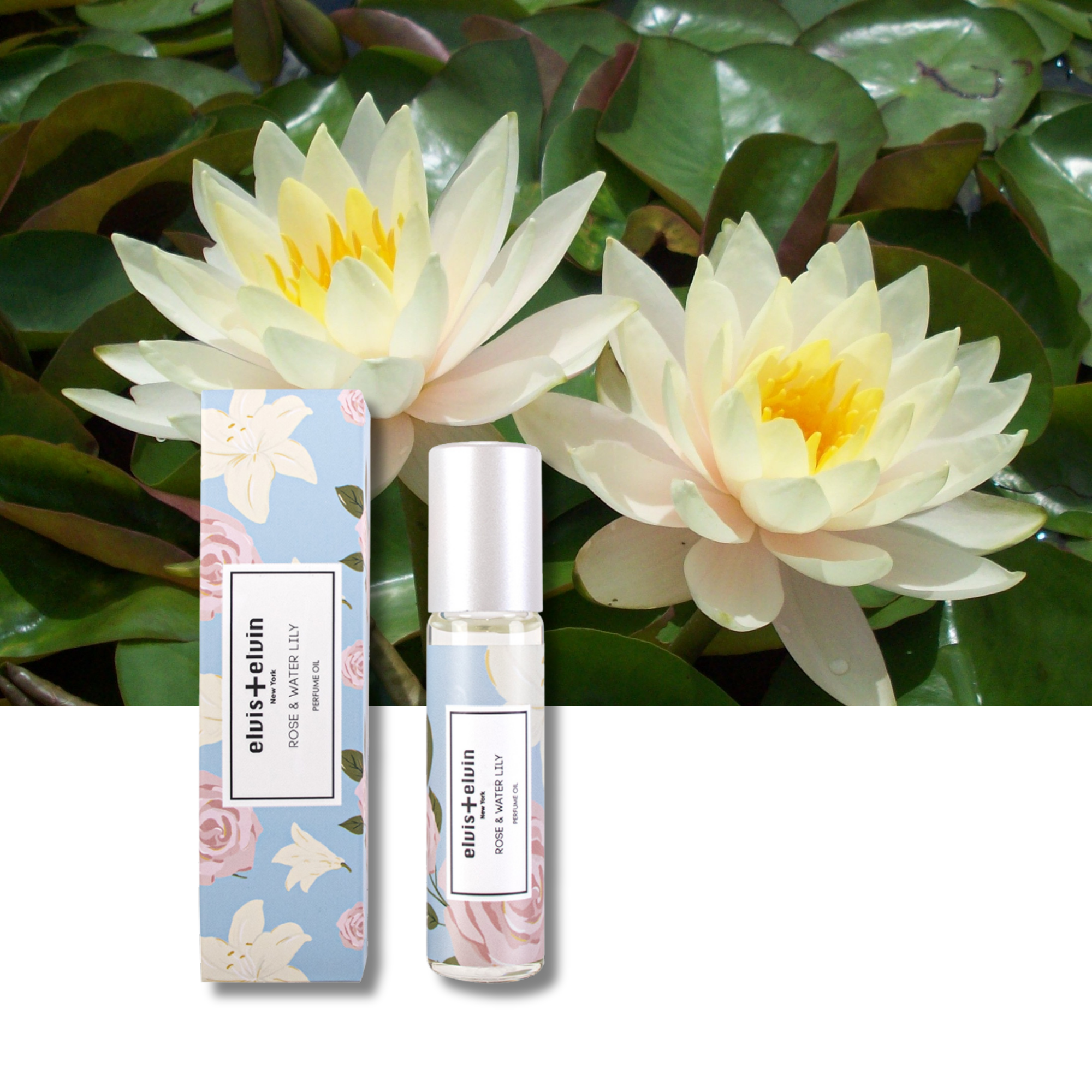 Rose & Water Lily Perfume Oil by elvis+elvin