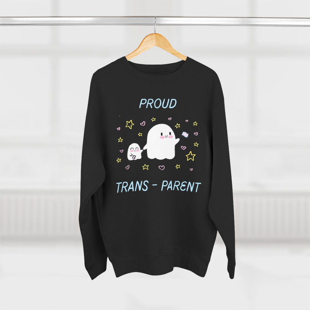 Proud Trans-Parent Unisex Crewneck Sweatshirt for LGBTQ+ Support