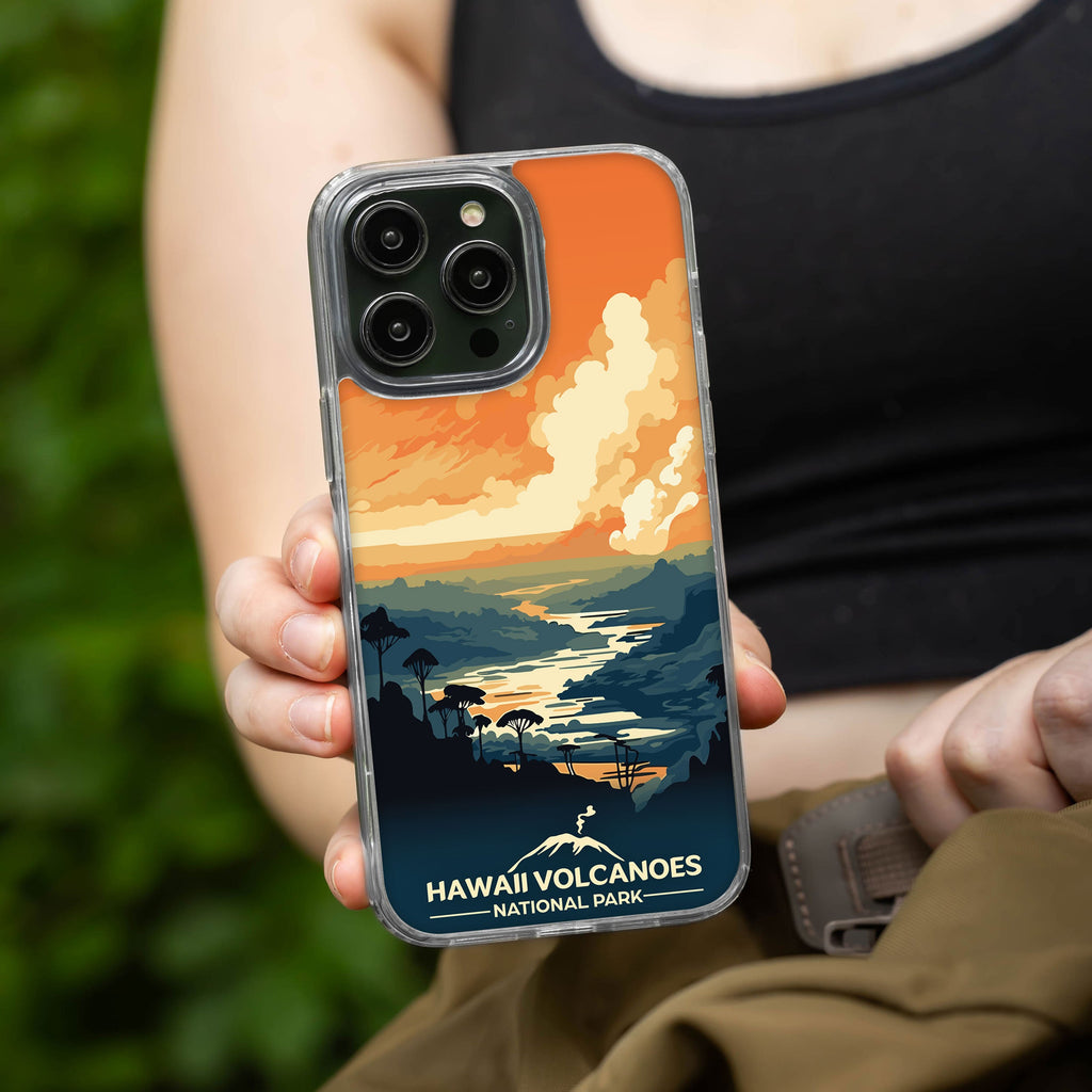 National Parks Hawaii Volcanoes HD Apple iPhone 13 Series Mag-Safe Phone Case