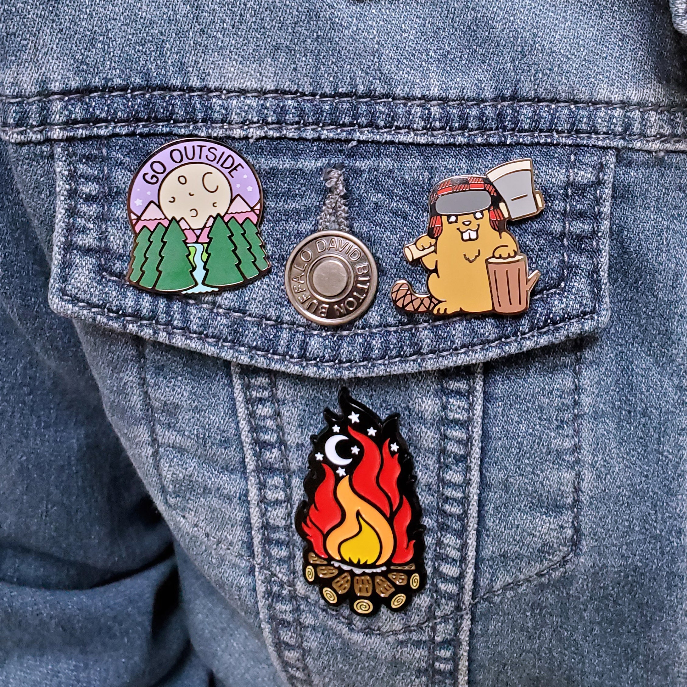 Go Outside Pin