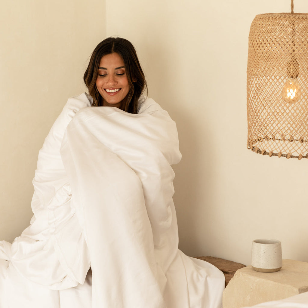 Organic Bamboo Sateen Duvet Cover Set