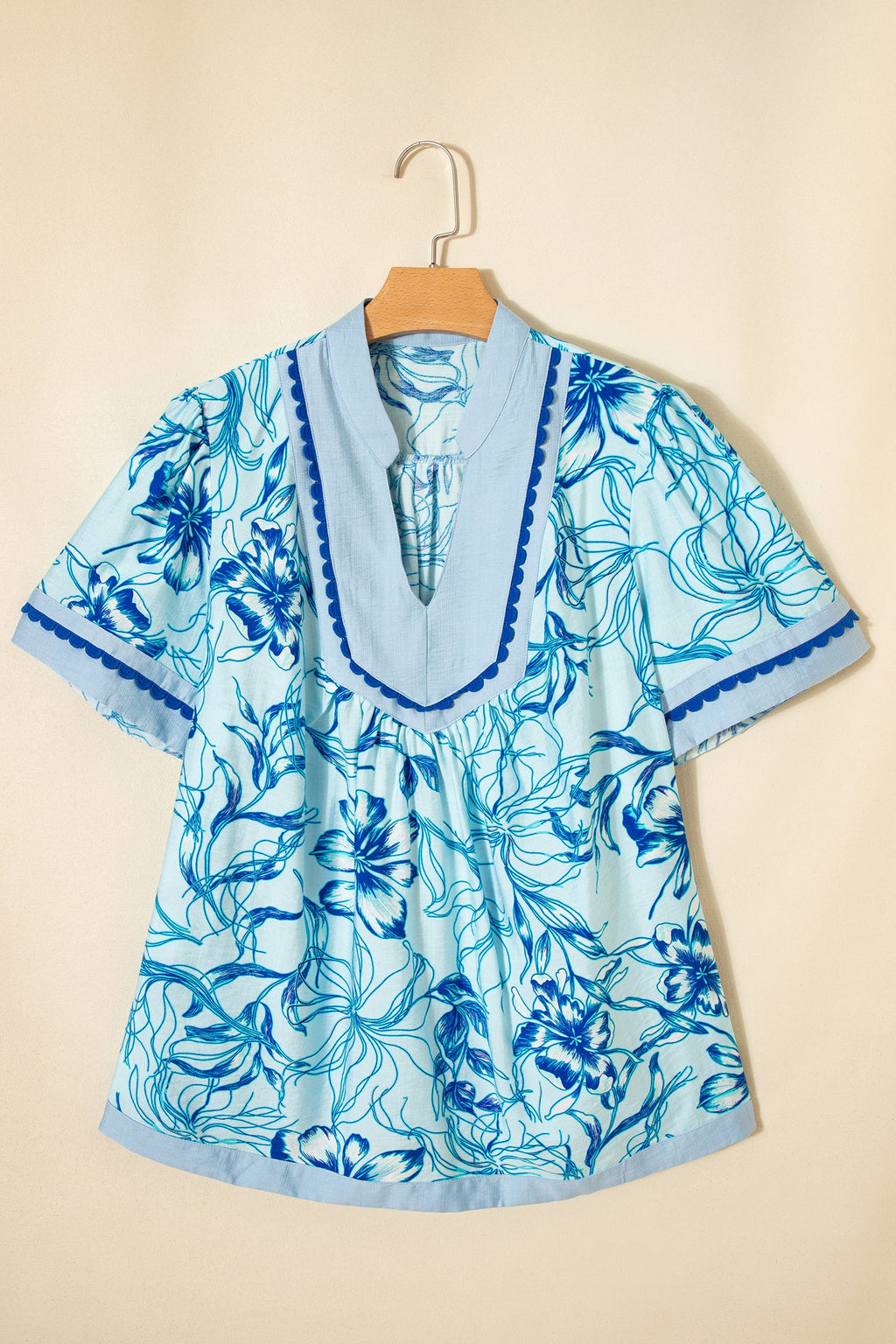 Aylin Floral Short Sleeve Blouse