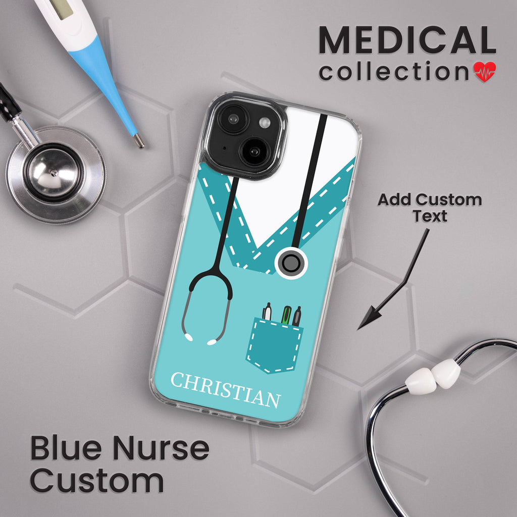 Nurse HD Custom Name Apple iPhone 14 Series Mag-Safe Phone Case