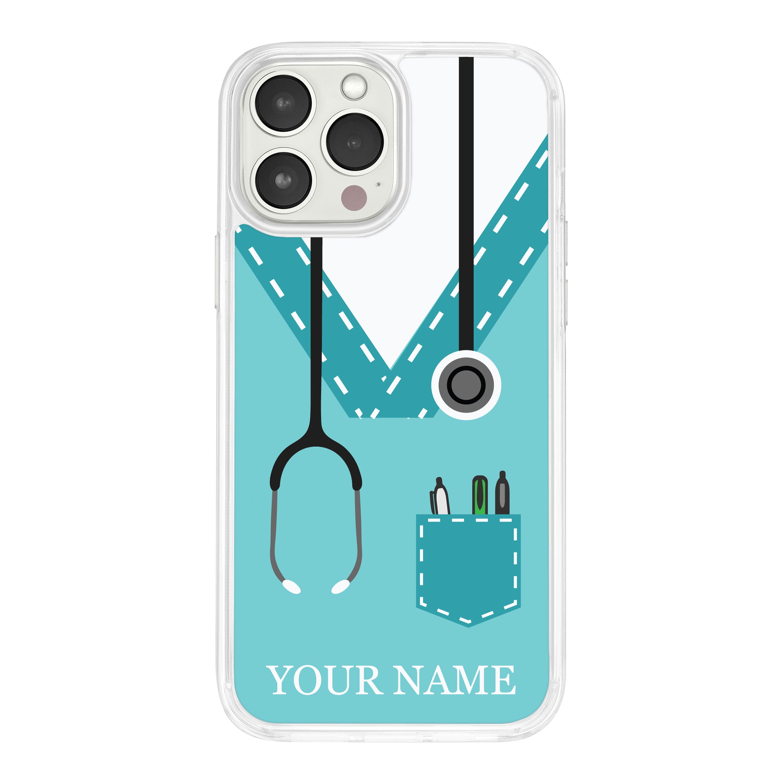 Nurse HD Custom Name Apple iPhone 13 Series Mag-Safe Phone Case