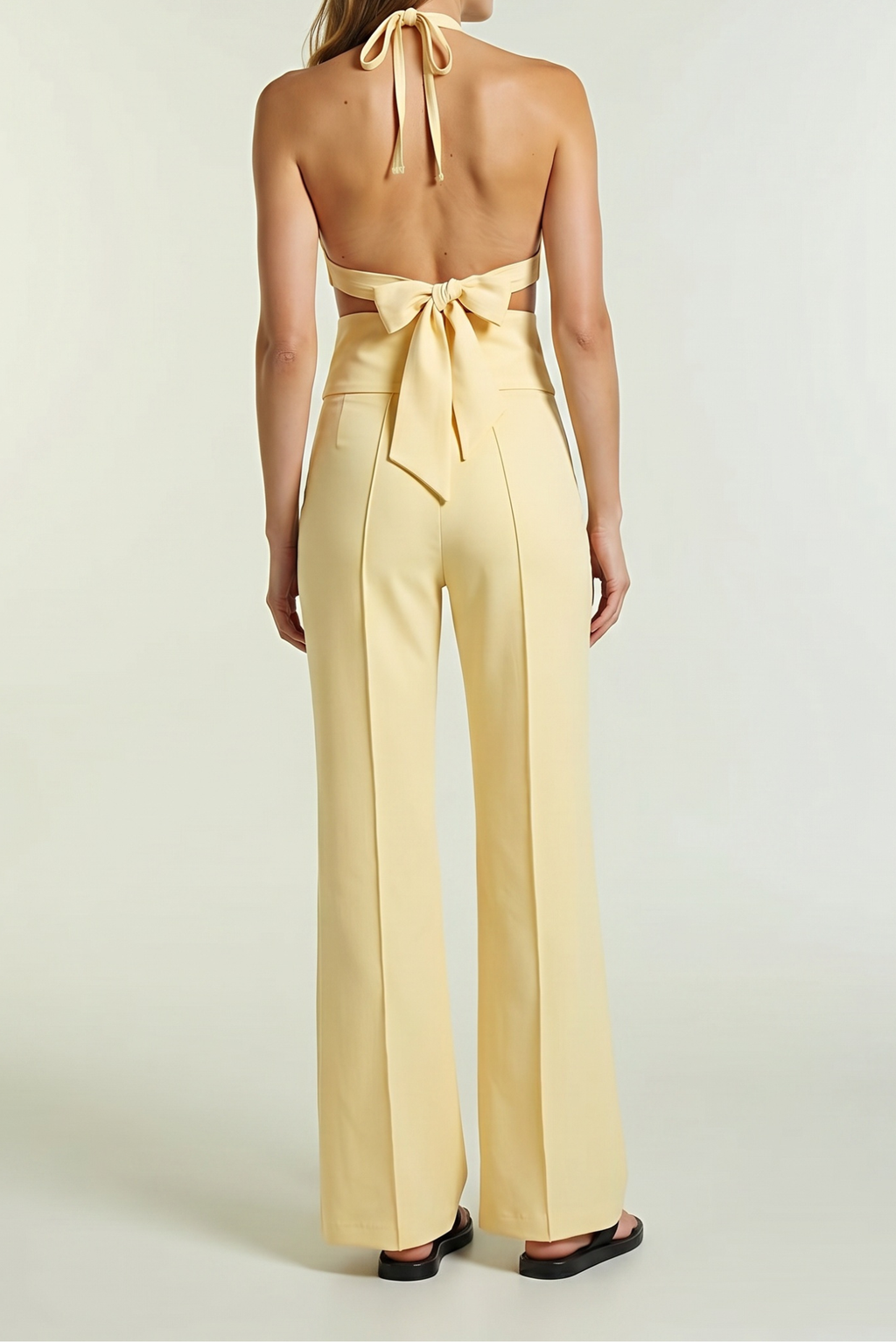The Aurelia Draped Petal Halter Top