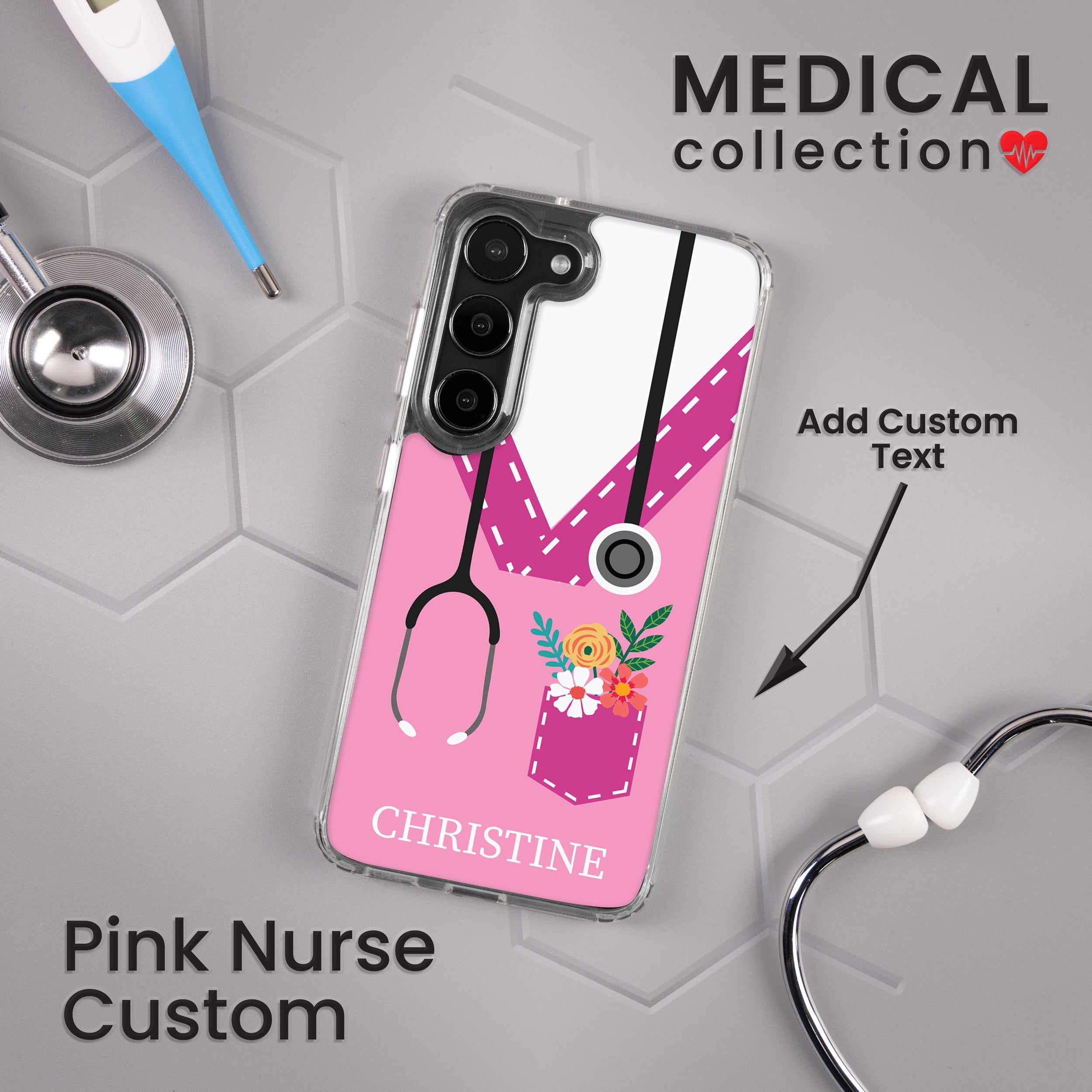 Nurse HD Custom Name Samsung Galaxy S23 Phone Case