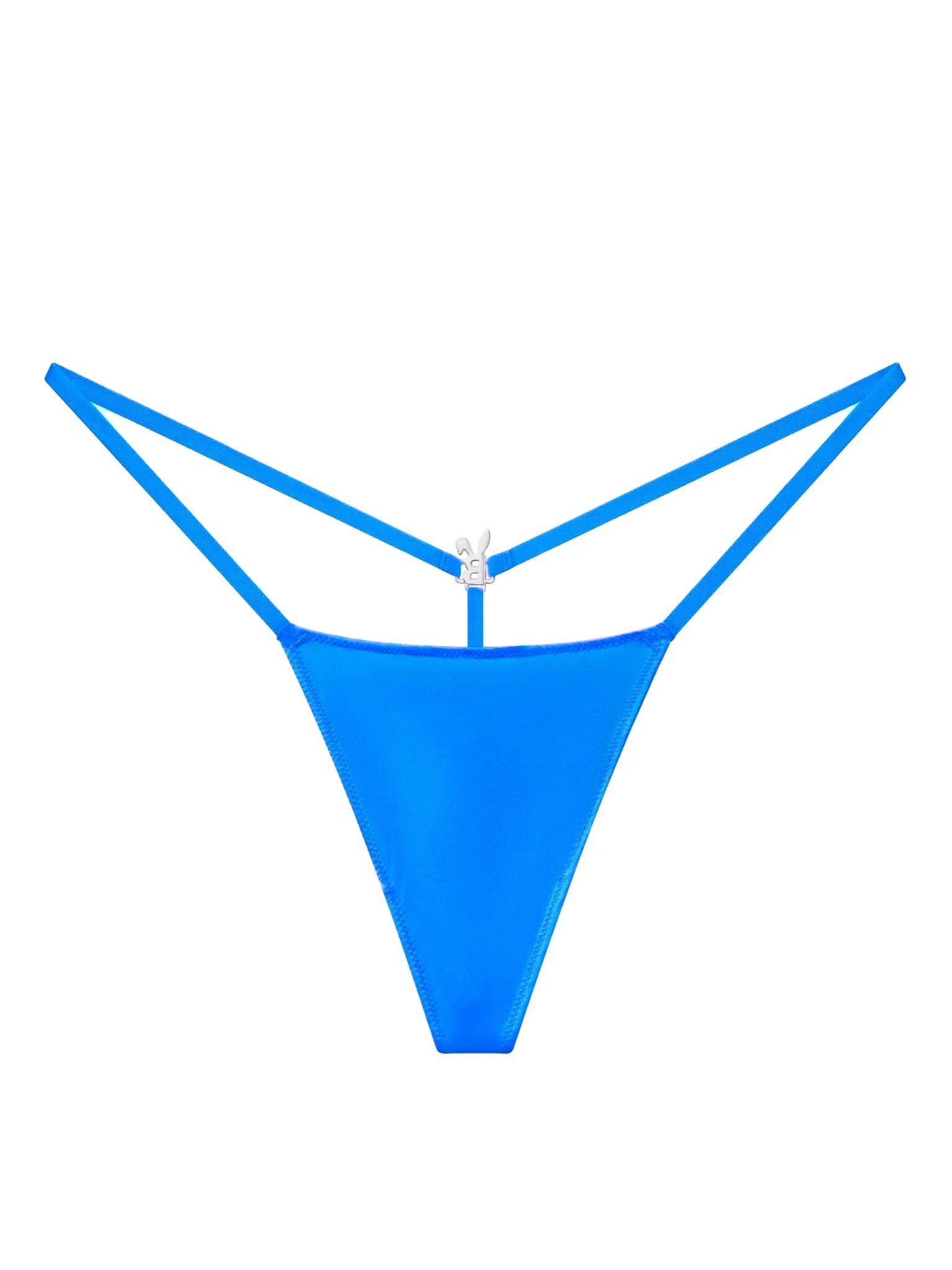 ICED OUT G-STRING IN OCEAN BLUE