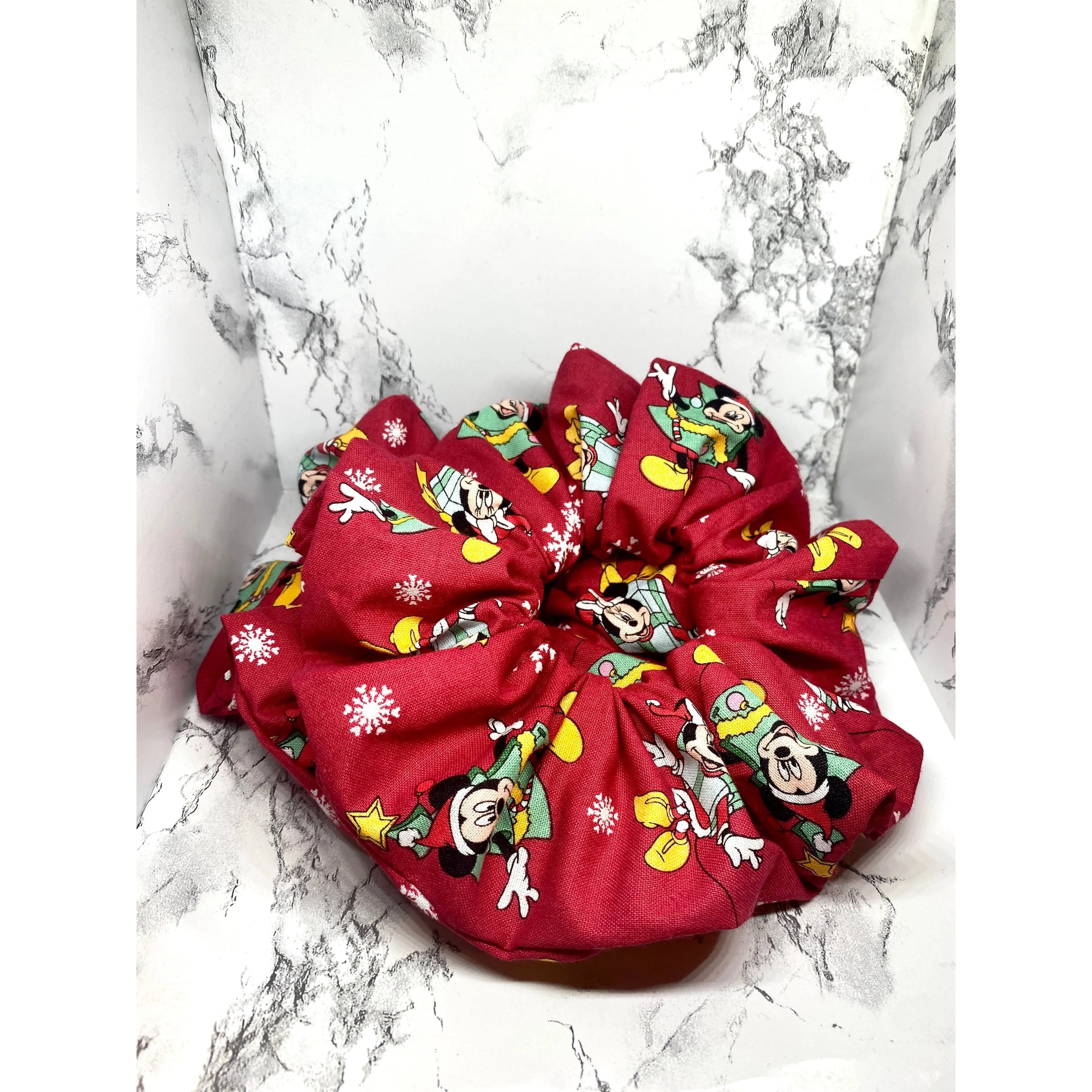 Red Christmas Mouse Scrunchie