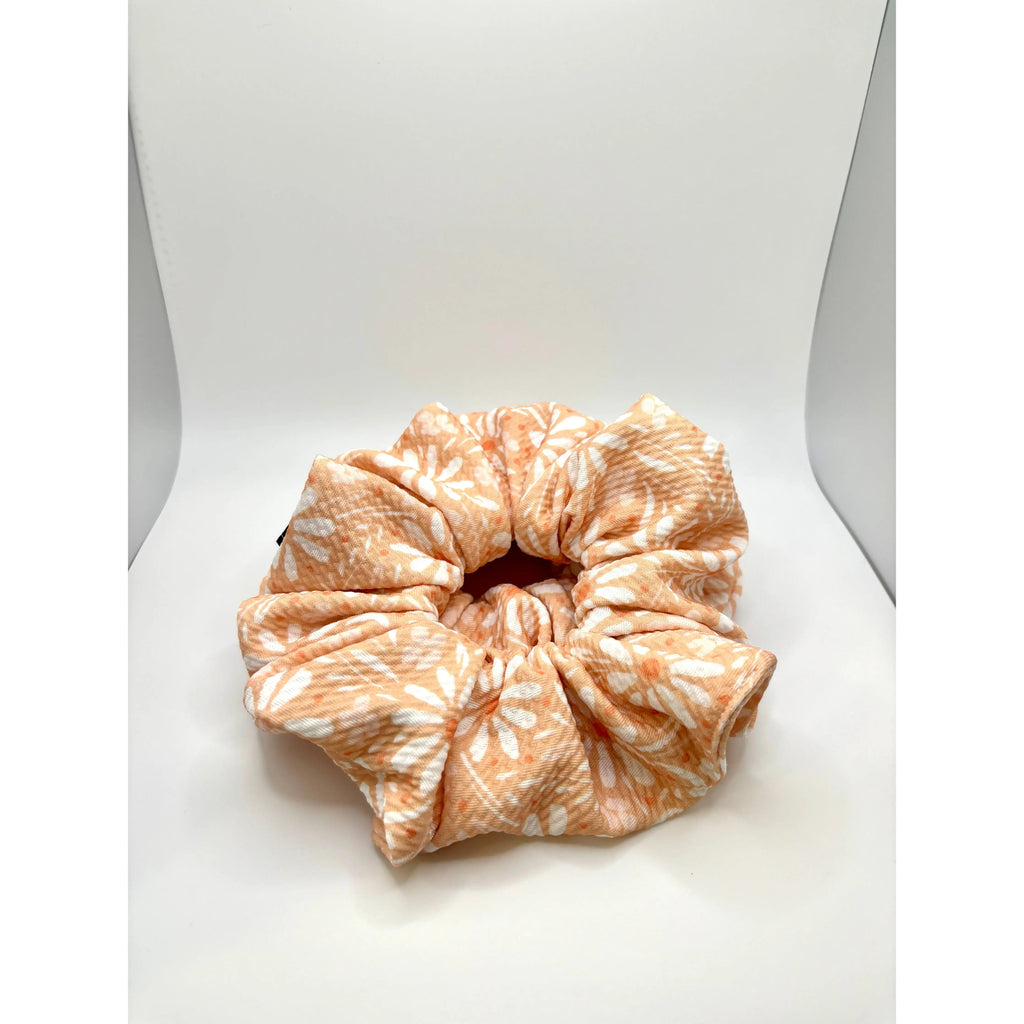 Pink Floral Spring Bullet Scrunchie