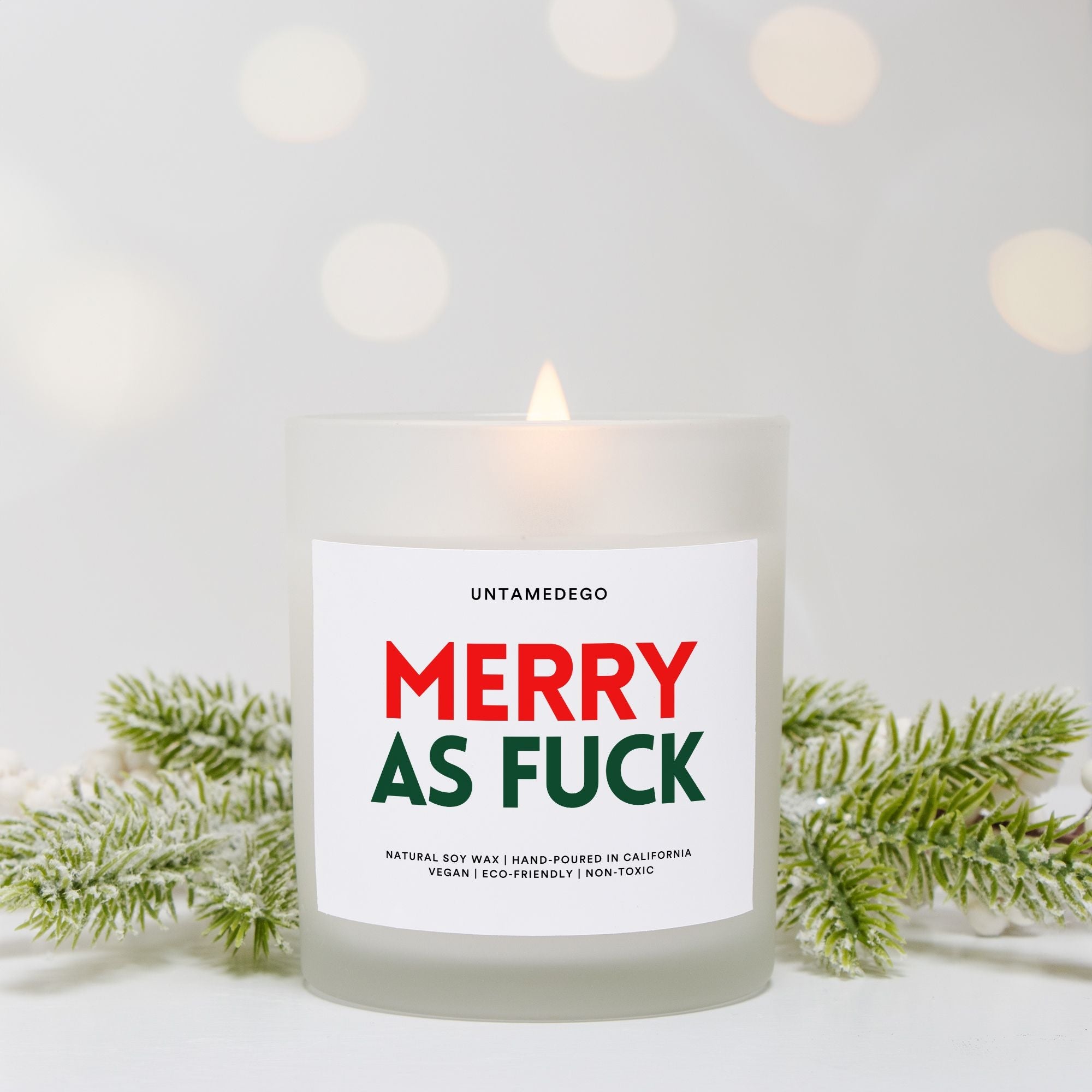 Merry As Fuck Christmas Candle