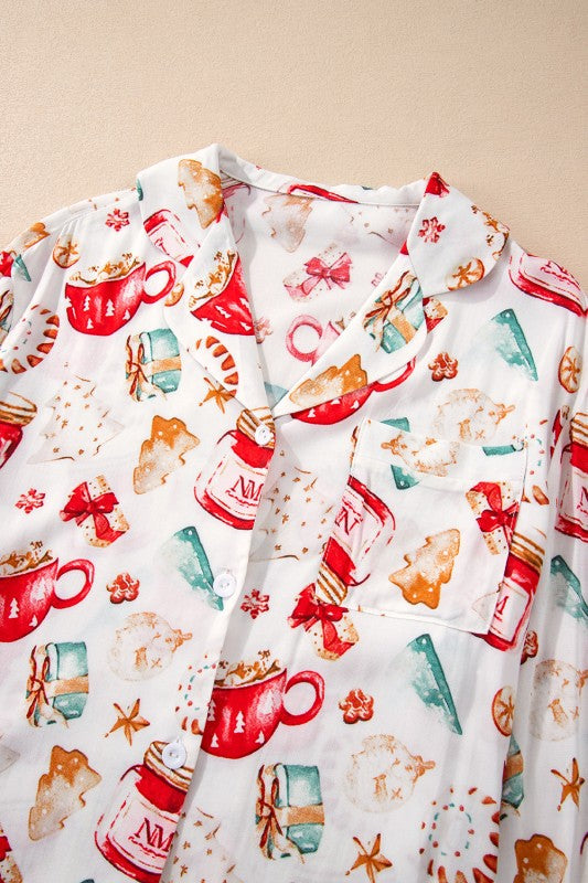 Christmas Shirt and Pants Pajama Set