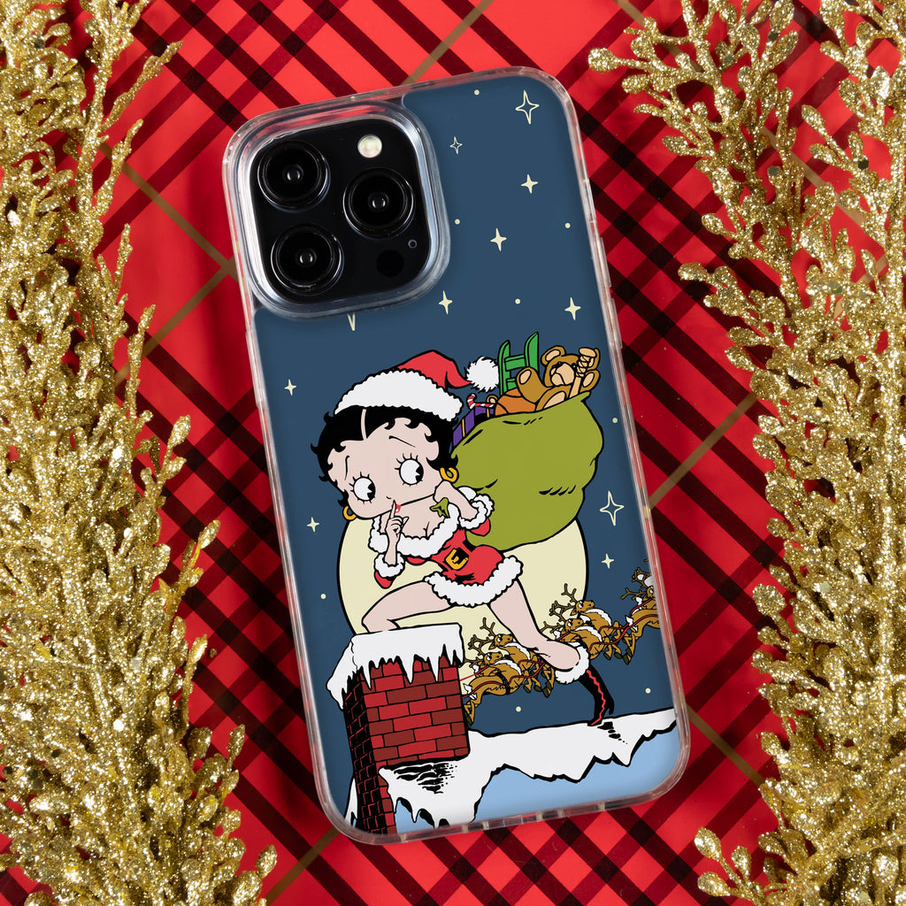 Betty Boop Happy Holidays HD Apple iPhone 13 Series Mag-Safe Phone Case