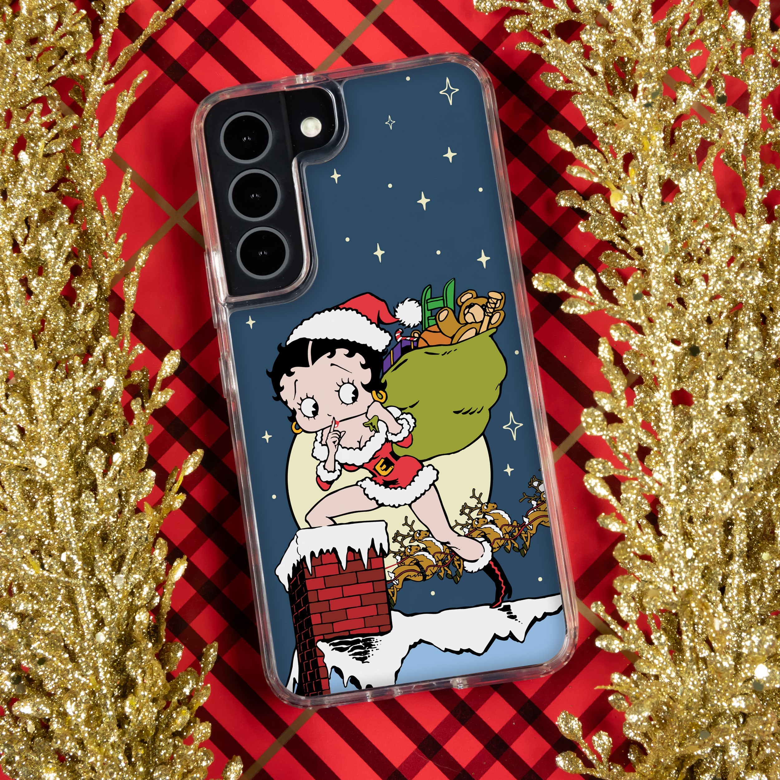 Betty Boop Happy Holidays HD Samsung Galaxy S23 Phone Case