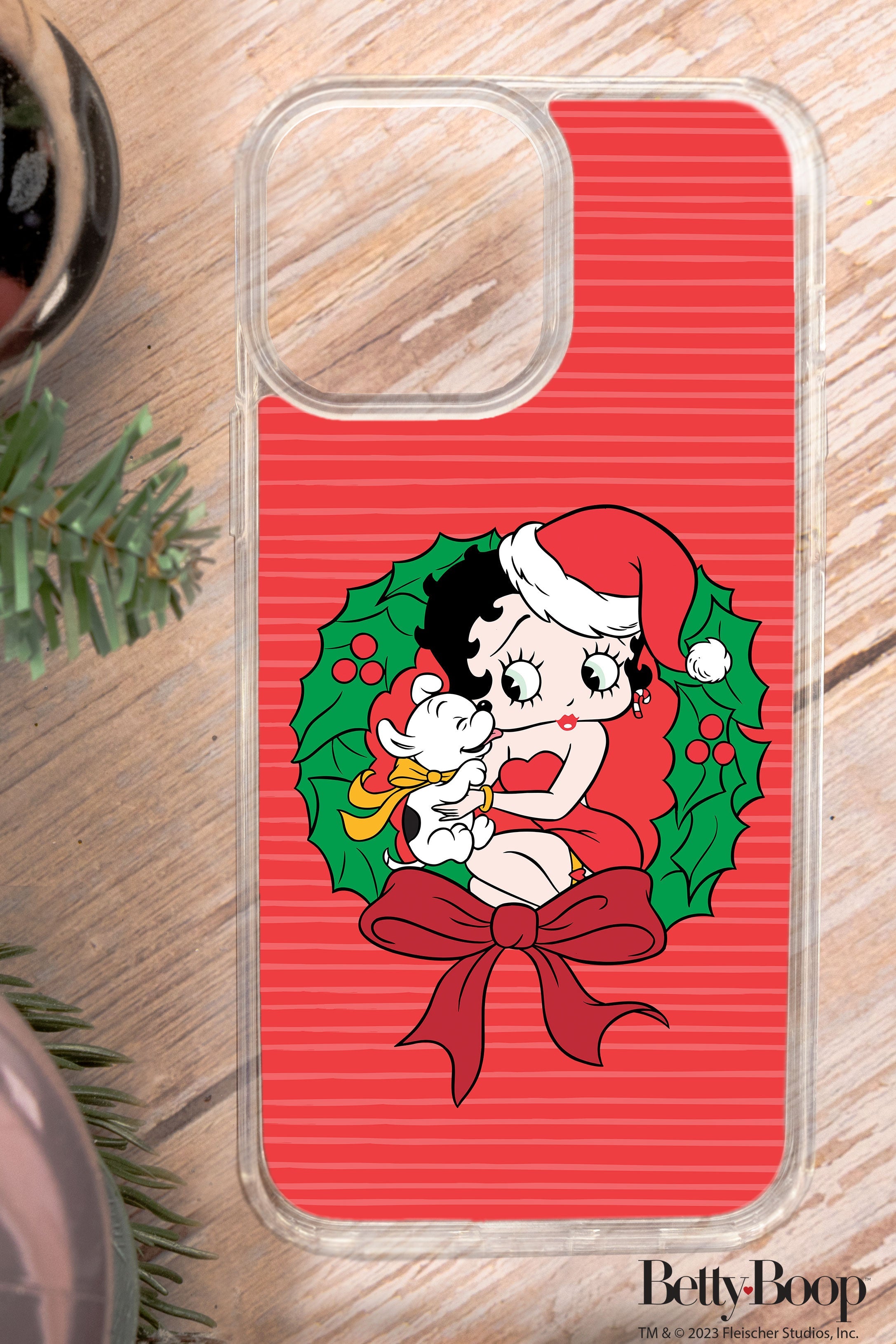 Betty Boop Christmas HD Apple iPhone 14 Series Mag-Safe Phone Case