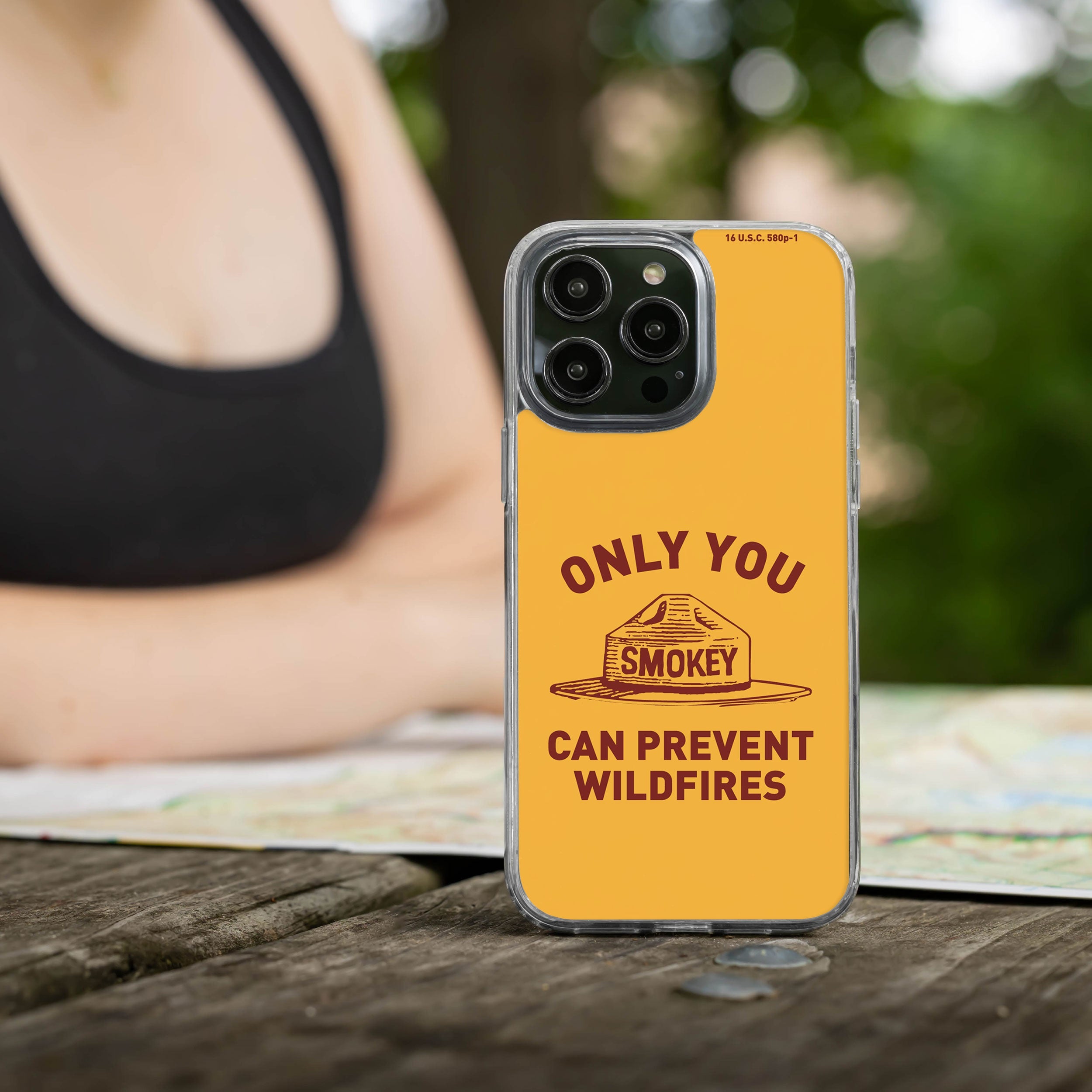 Smokey Bear Classic HD Apple iPhone 14 Series Mag-Safe Phone Case