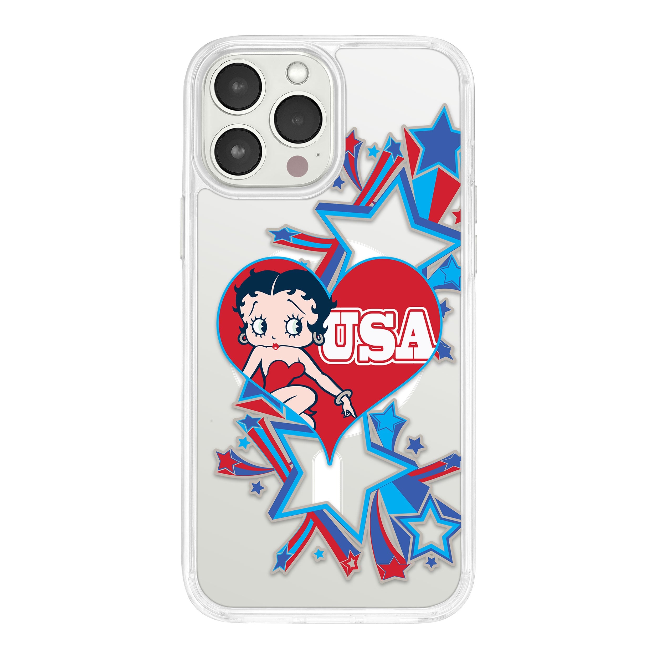 Betty Boop Red White & Boop HD Apple iPhone 12 Mag-Safe Phone Case