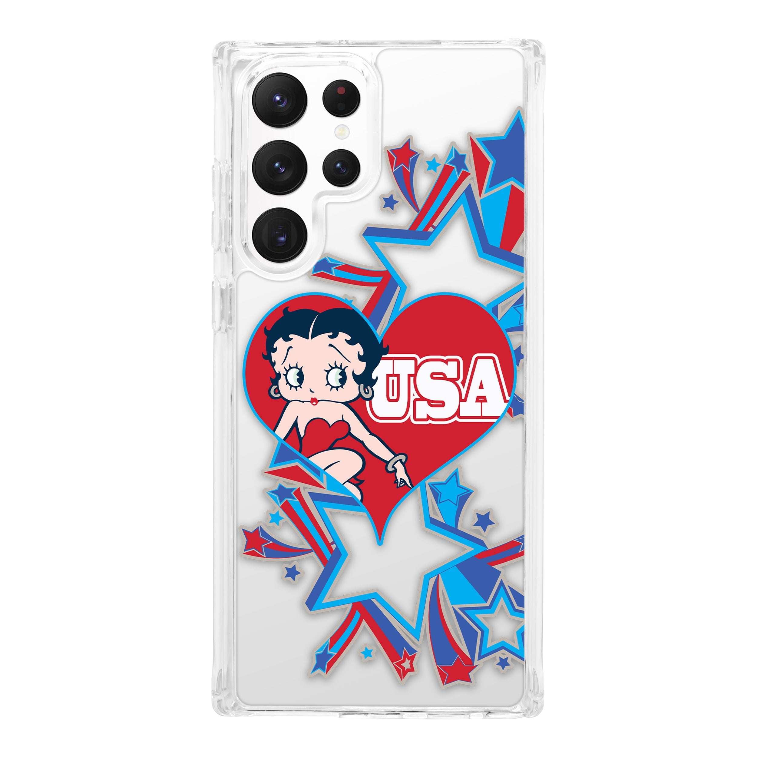 Betty Boop Red White & Boop HD Samsung Galaxy S22 Phone Case