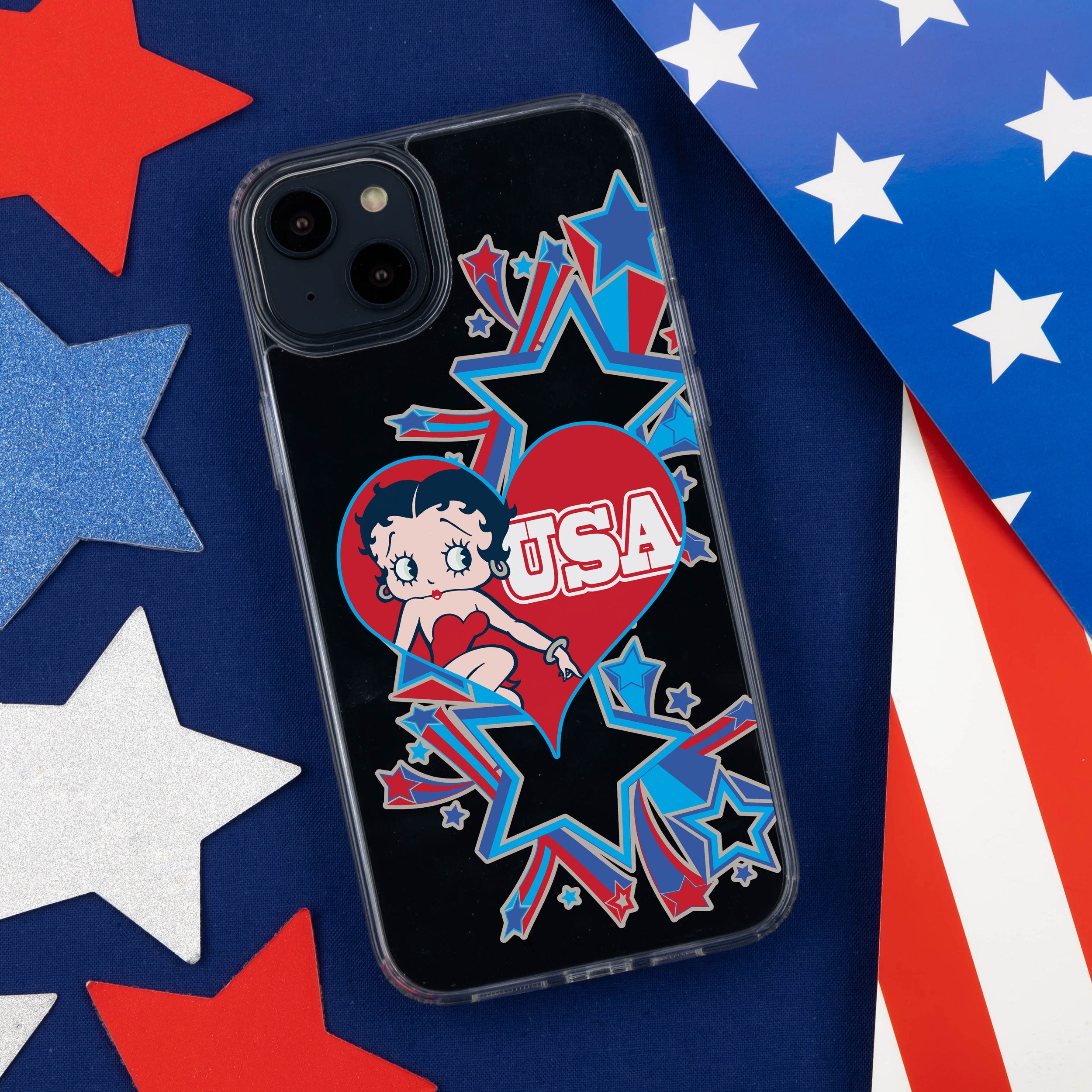 Betty Boop Red White & Boop HD Apple iPhone 13 Mag-Safe Phone Case