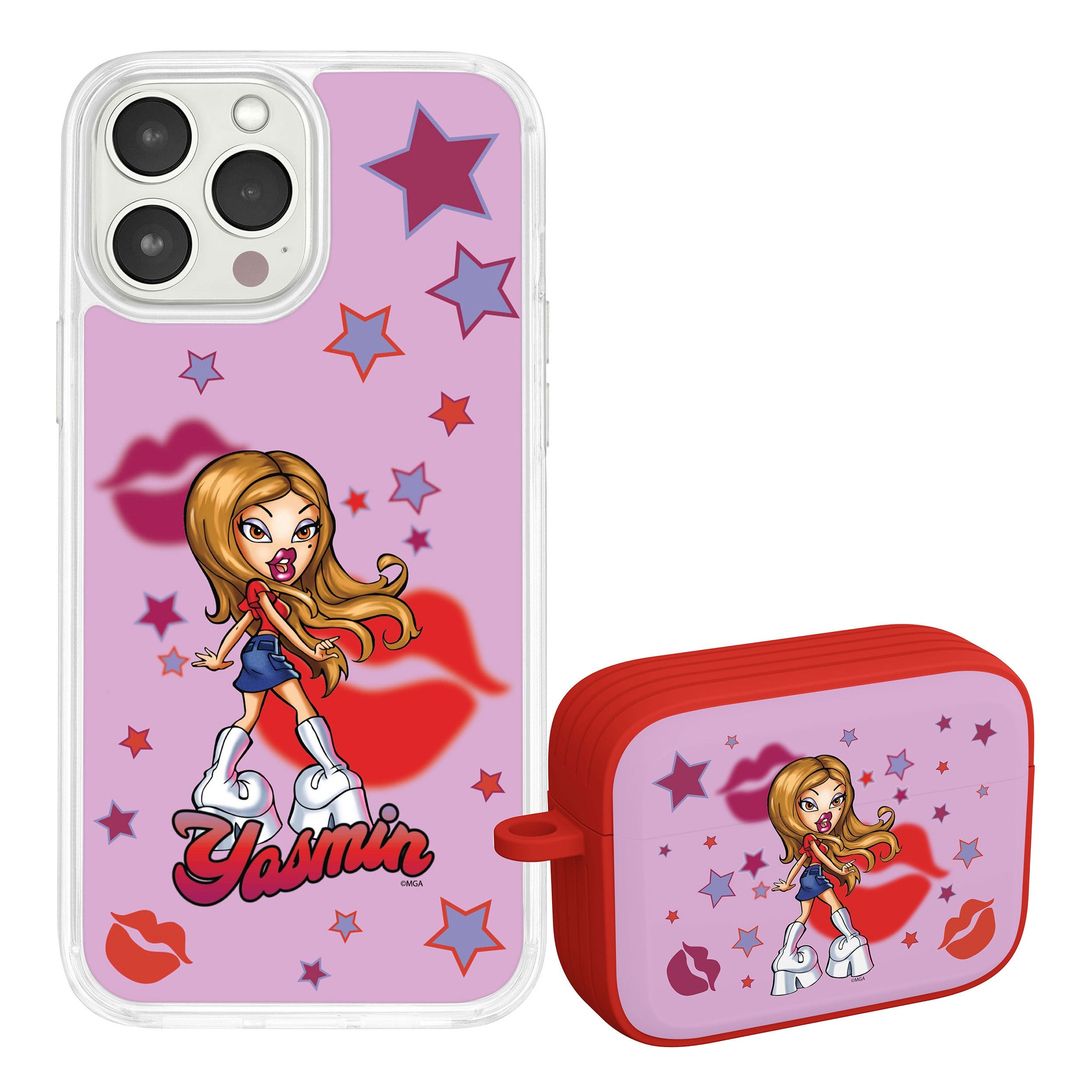 Bratz® Passion For Fashion HD Apple iPhone 14 Mag-Safe Phone Case and AirPods Pro Combo Package