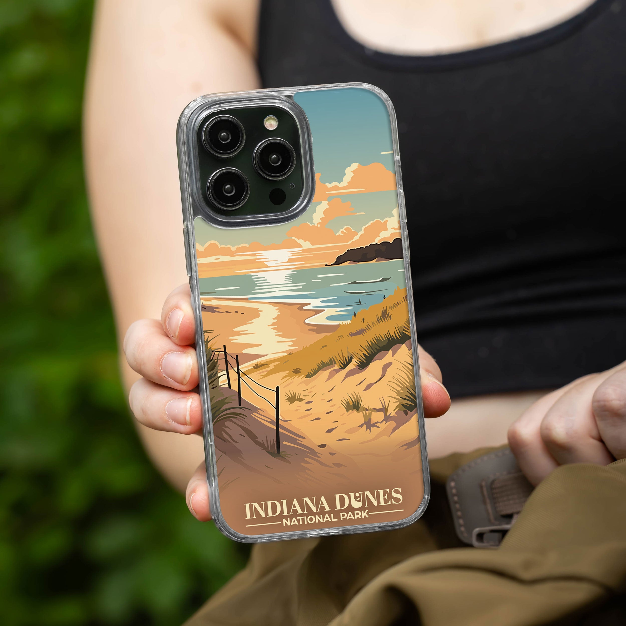 National Parks Indiana Dunes HD Apple iPhone 12 Series Mag-Safe Phone Case