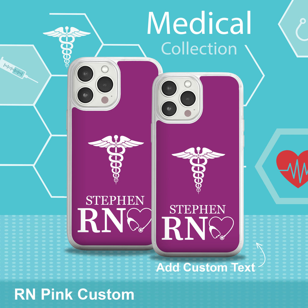 Nurse HD Custom Name Apple iPhone 14 Series Mag-Safe Phone Case